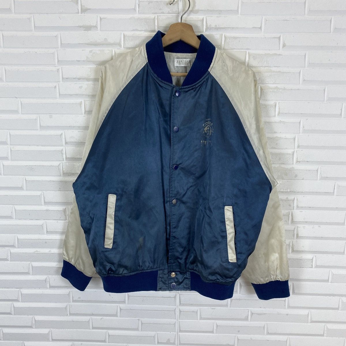 Japanese Brand VTG Boss Coffee Suntory Original Design Varsity Size US L / EU 52-54 / 3 - 2 Thumbnail