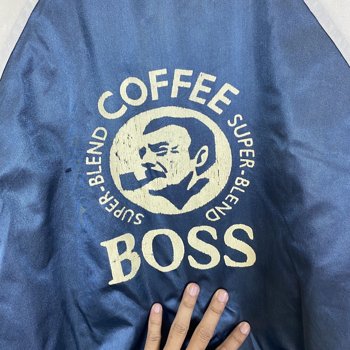 Japanese Brand VTG Boss Coffee Suntory Original Design Varsity Size US L / EU 52-54 / 3 - 15 Thumbnail