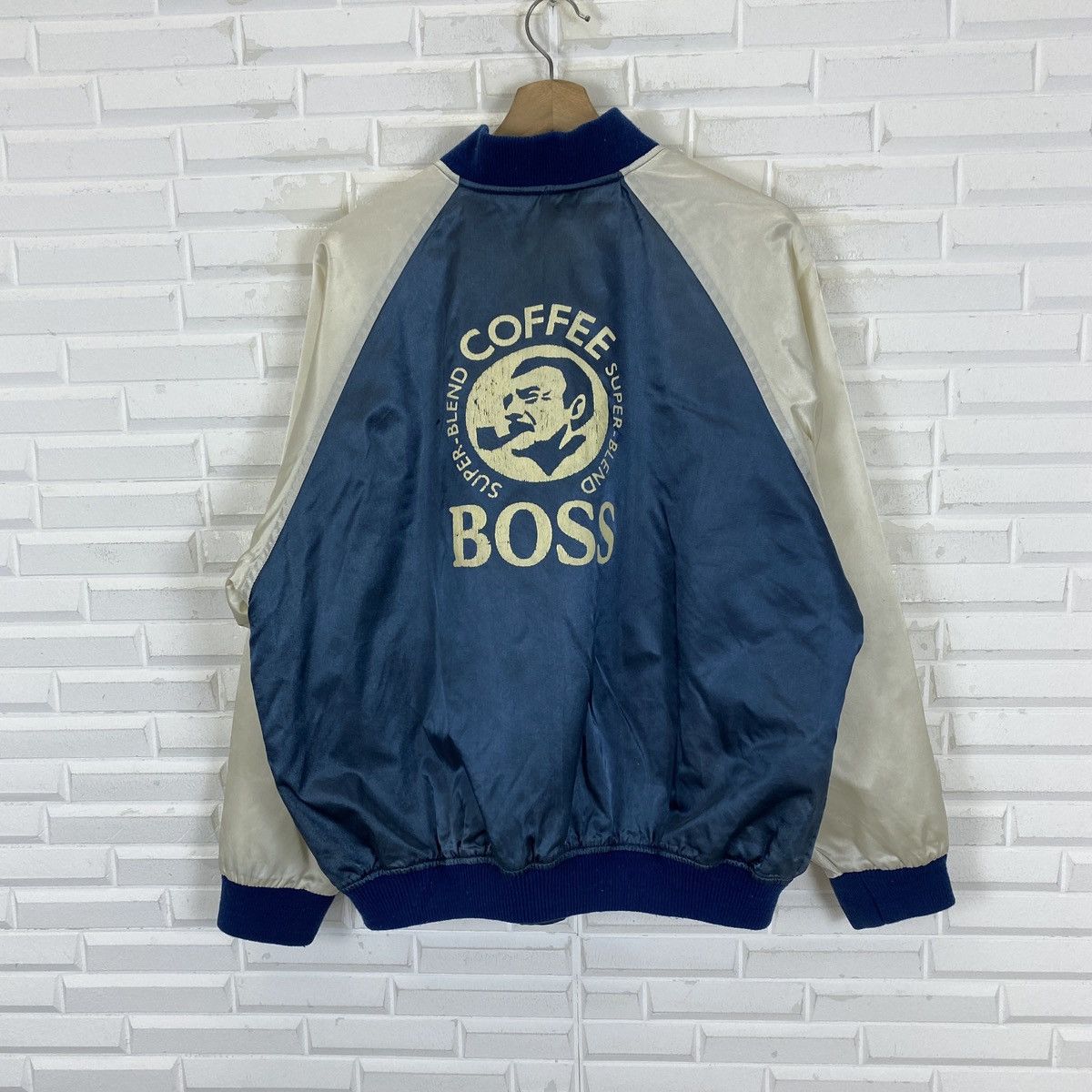 Japanese Brand VTG Boss Coffee Suntory Original Design Varsity Size US L / EU 52-54 / 3 - 14 Thumbnail
