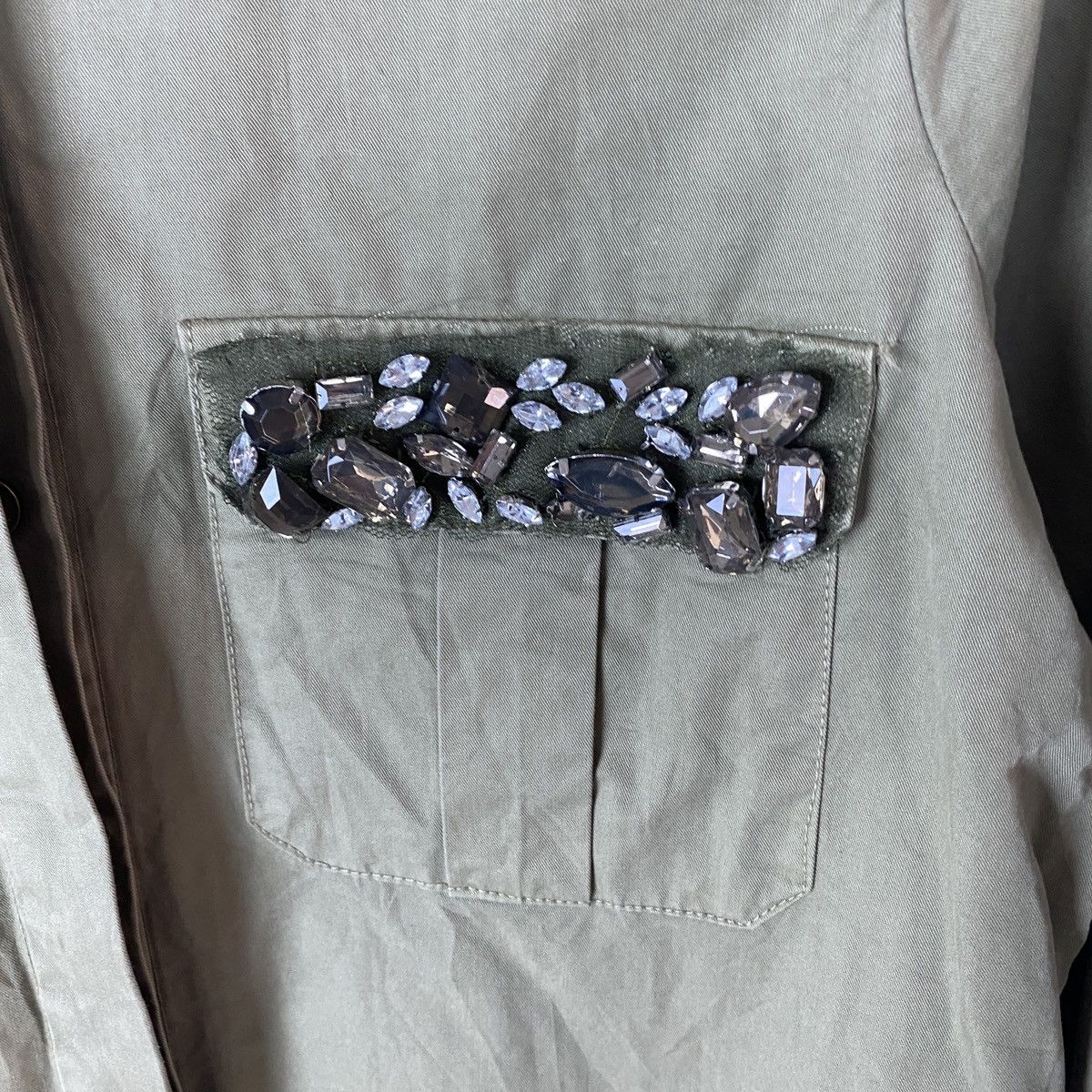 Designer Zara Trafaluc Sewed Beads Division Jacket Size M / US 6-8 / IT 42-44 - 12 Thumbnail