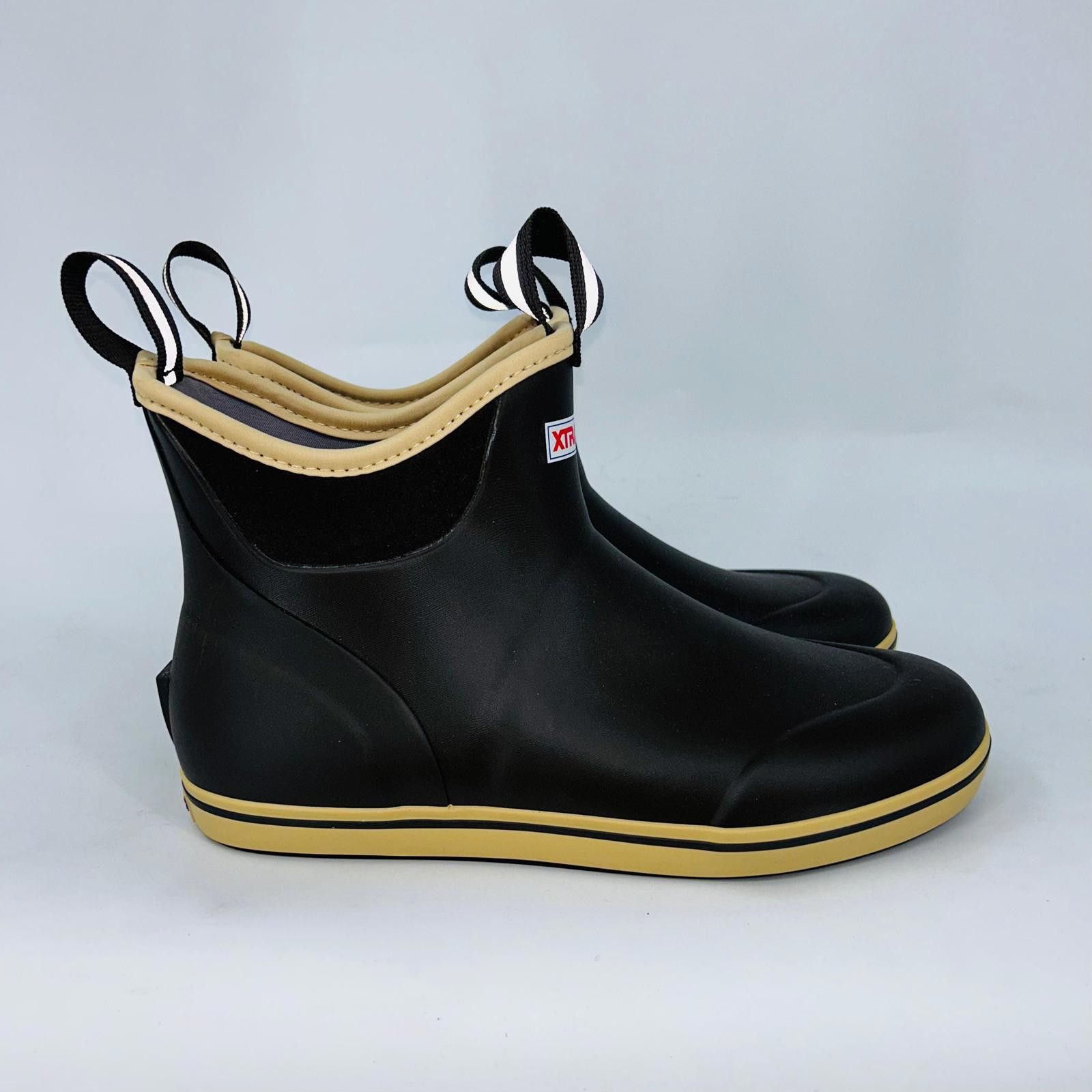 XTRATUF WOMENS BROWN WATERPROOF IN ANKLE DECK BOOTS SIZE 11B