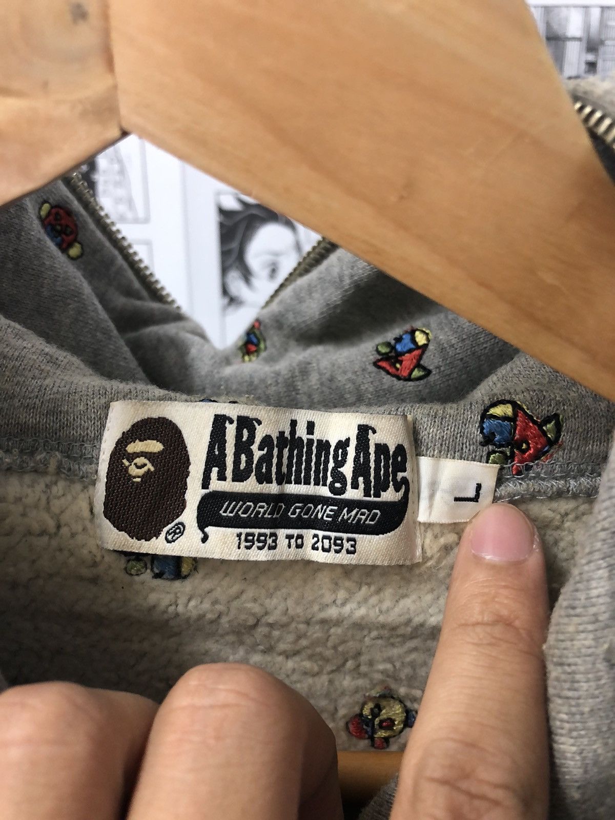 Bape Bape Full Zip Hoodie Size US L / EU 52-54 / 3 - 8 Thumbnail