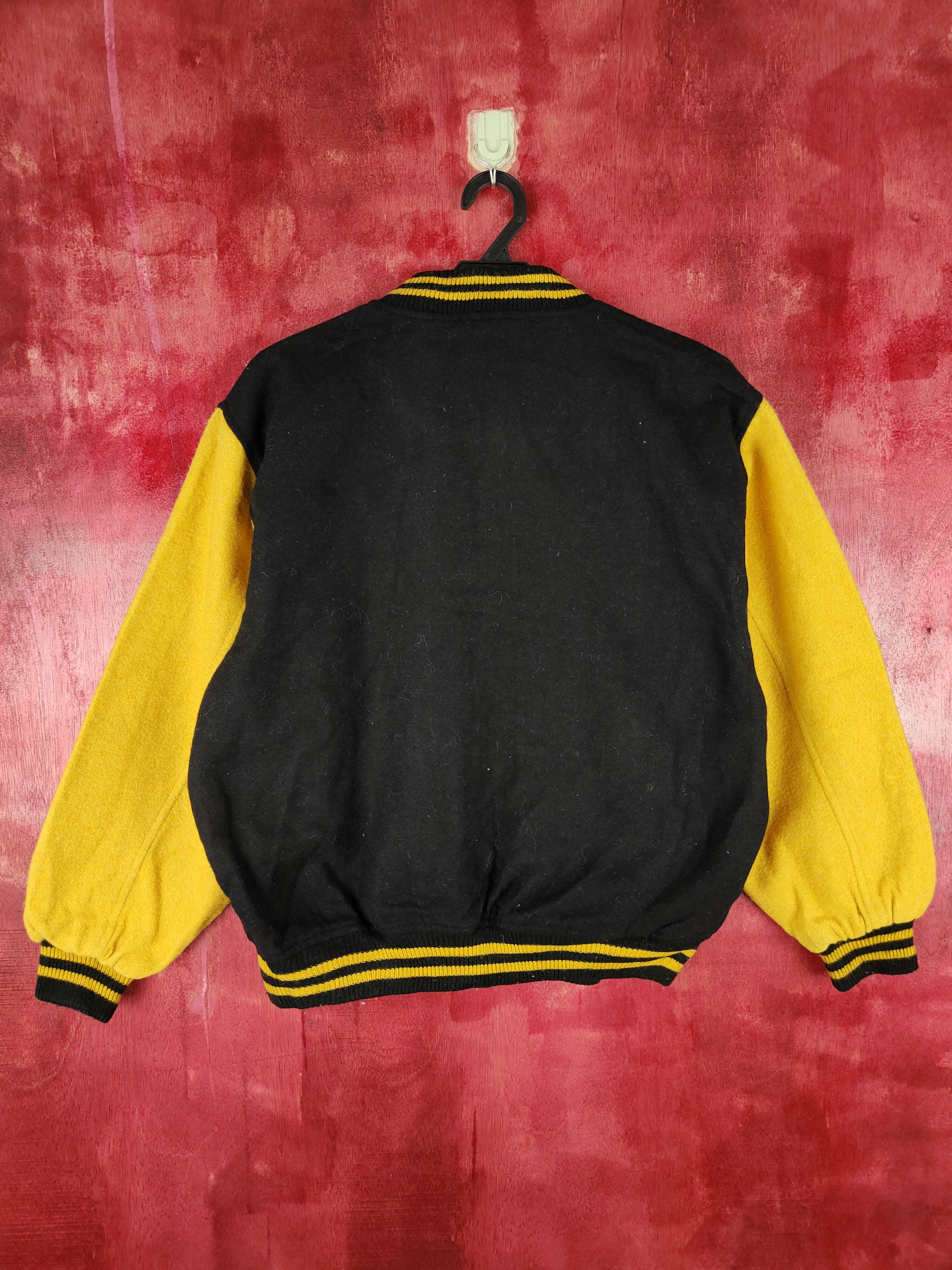 Japanese Brand Words Worth Black/Yellow plain Sweater varsity #4300 Size US S / EU 44-46 / 1 - 6 Thumbnail