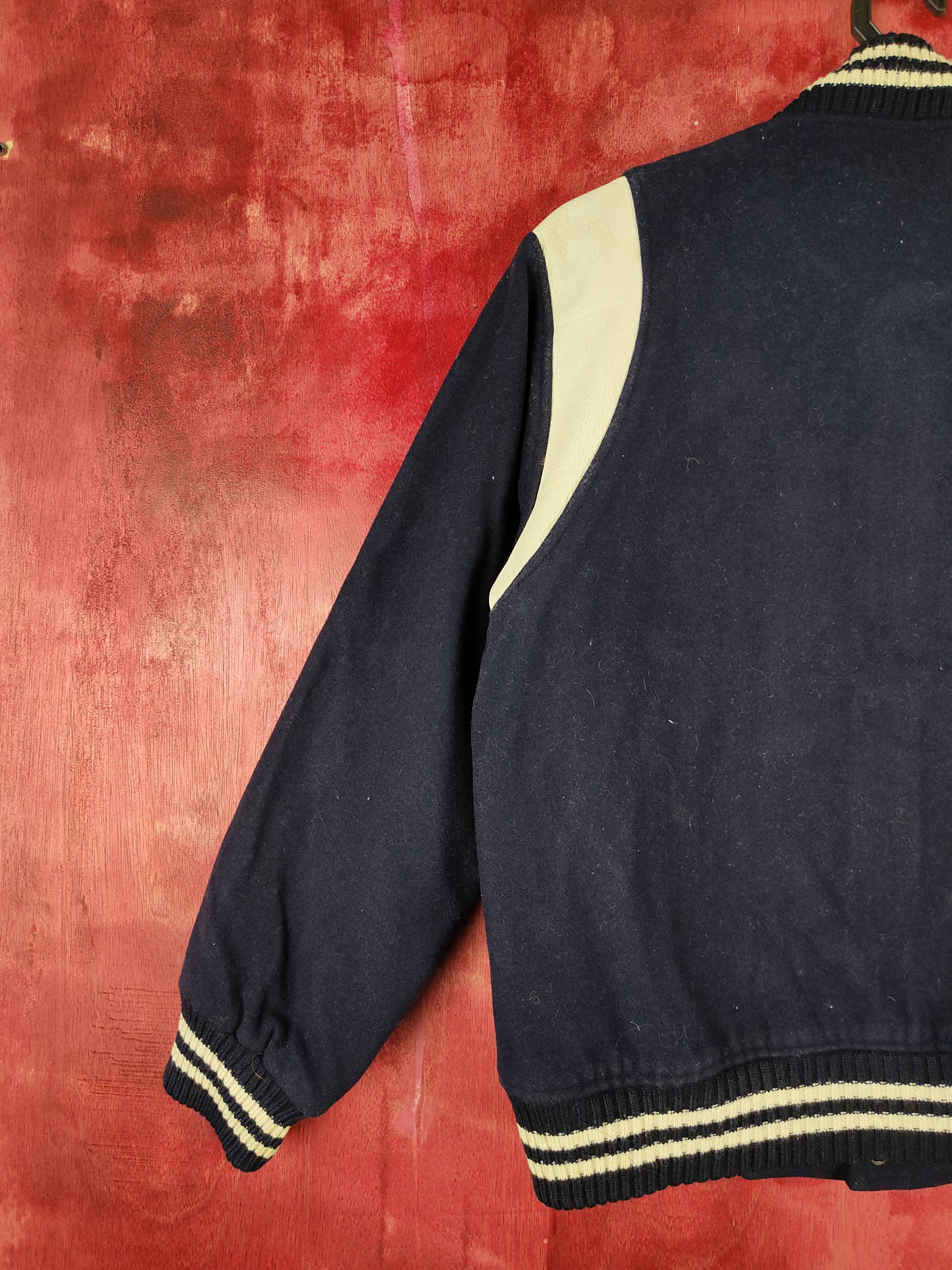 Japanese Brand Authentic Traditional Dark Blue varsity jacket #4349 Size US S / EU 44-46 / 1 - 8 Thumbnail