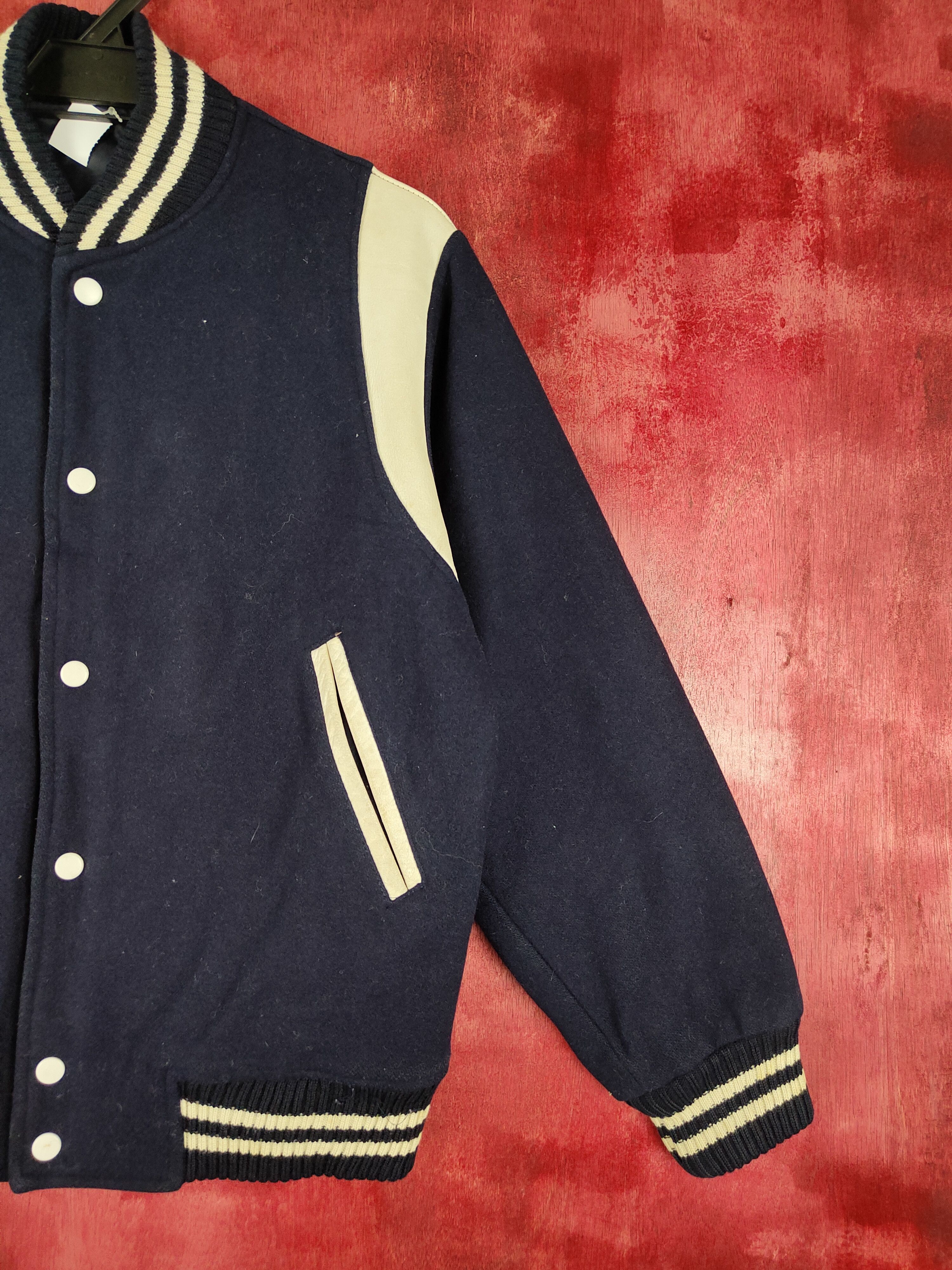 Japanese Brand Authentic Traditional Dark Blue varsity jacket #4349 Size US S / EU 44-46 / 1 - 6 Thumbnail