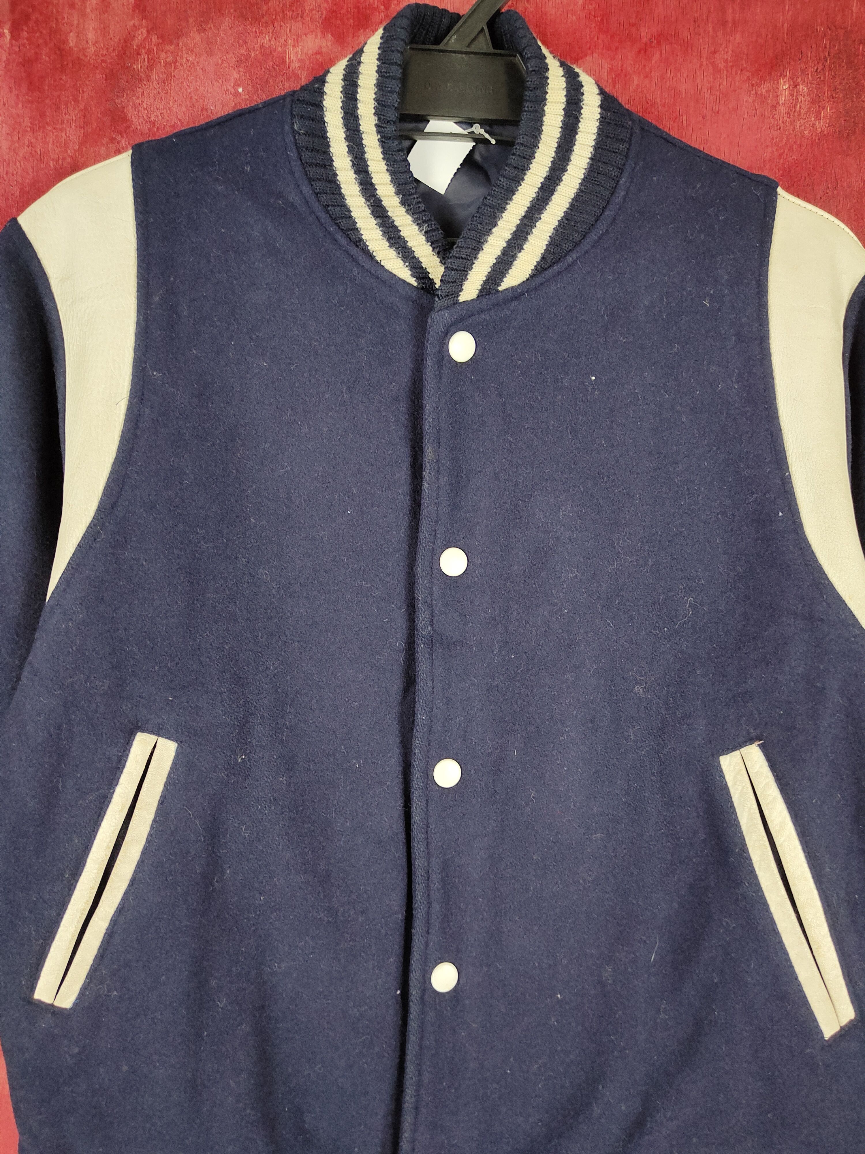 Japanese Brand Authentic Traditional Dark Blue varsity jacket #4349 Size US S / EU 44-46 / 1 - 2 Thumbnail