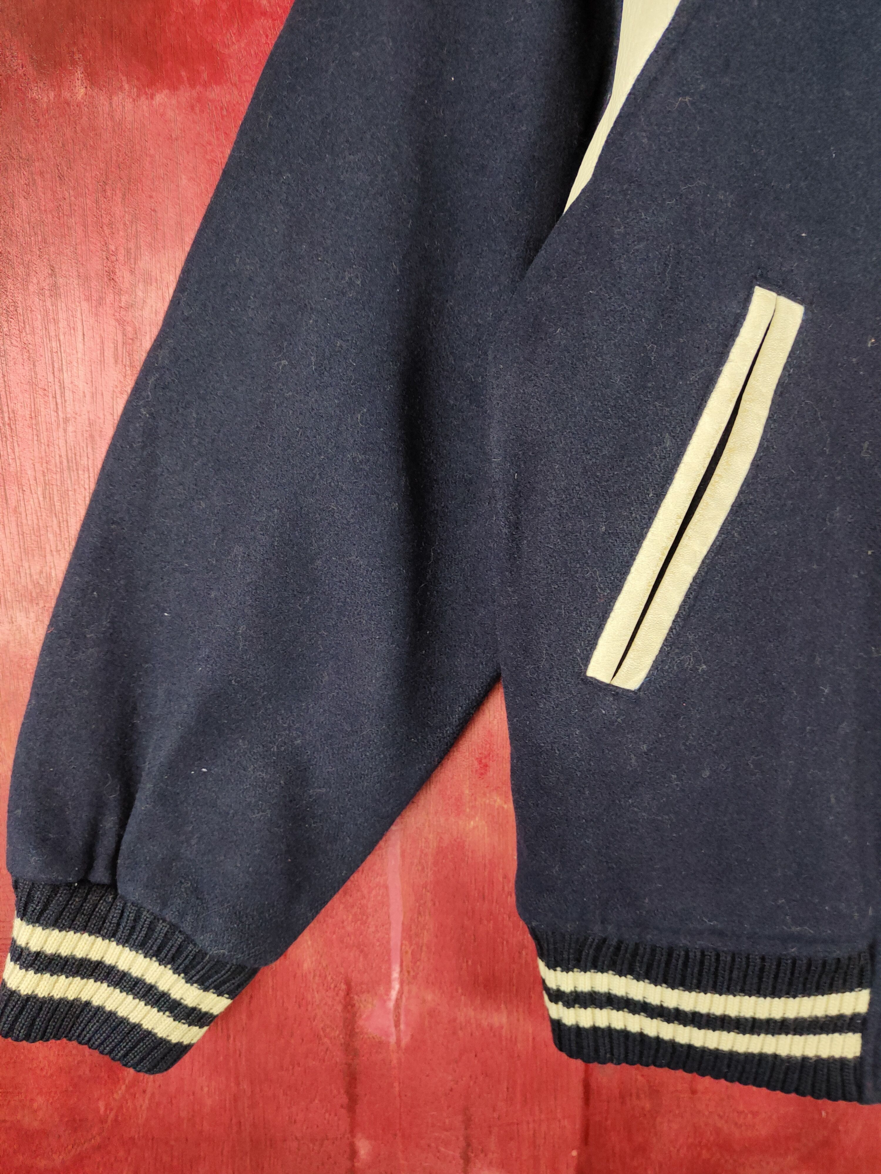 Japanese Brand Authentic Traditional Dark Blue varsity jacket #4349 Size US S / EU 44-46 / 1 - 4 Thumbnail
