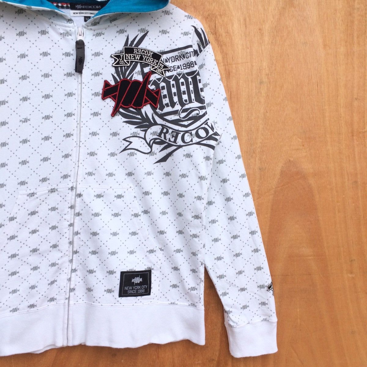Japanese Brand × Recon 1998 Recon Monogram Hoodie New York City Size US M / EU 48-50 / 2 - 2 Thumbnail