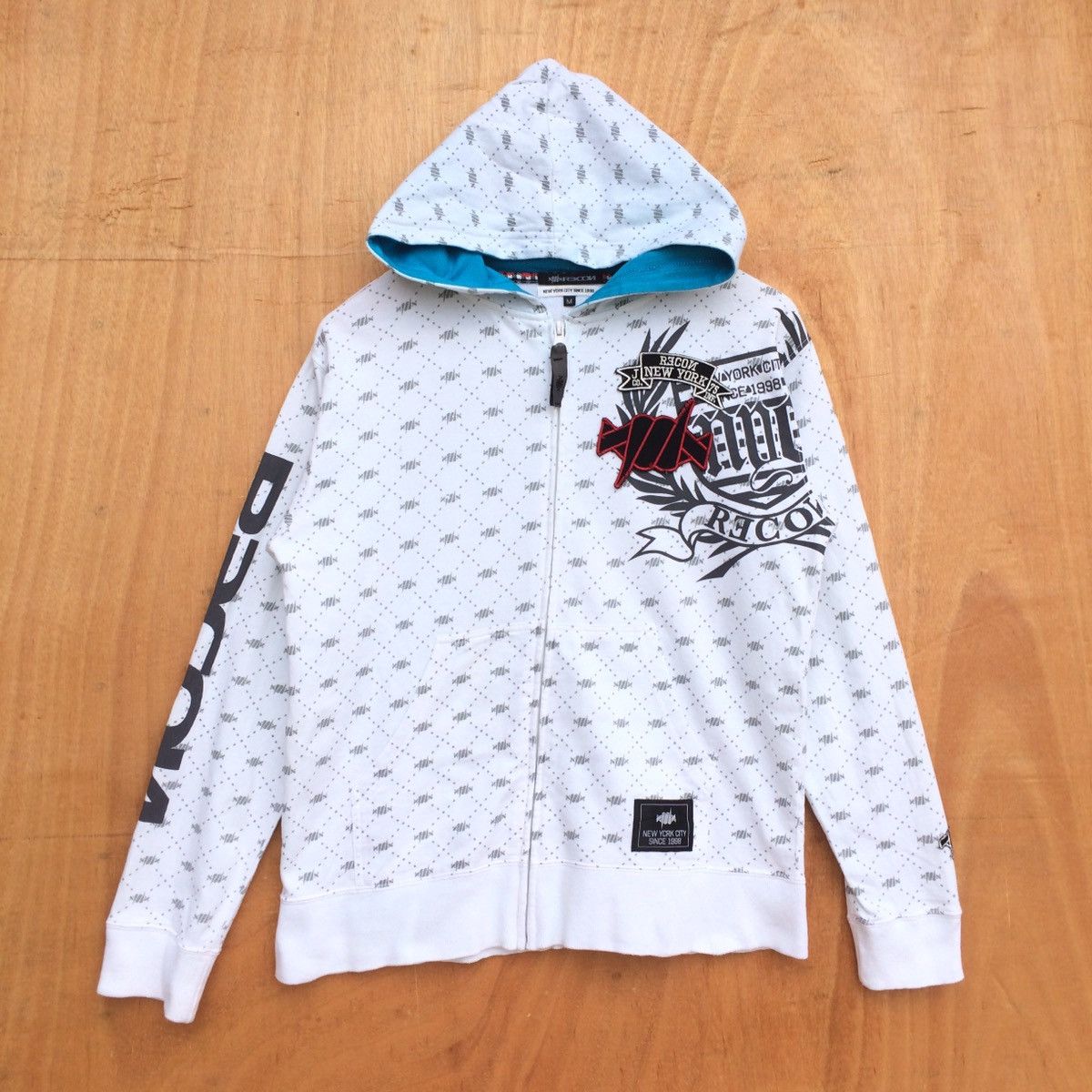 Japanese Brand × Recon 1998 Recon Monogram Hoodie New York City Size US M / EU 48-50 / 2 - 1 Thumbnail
