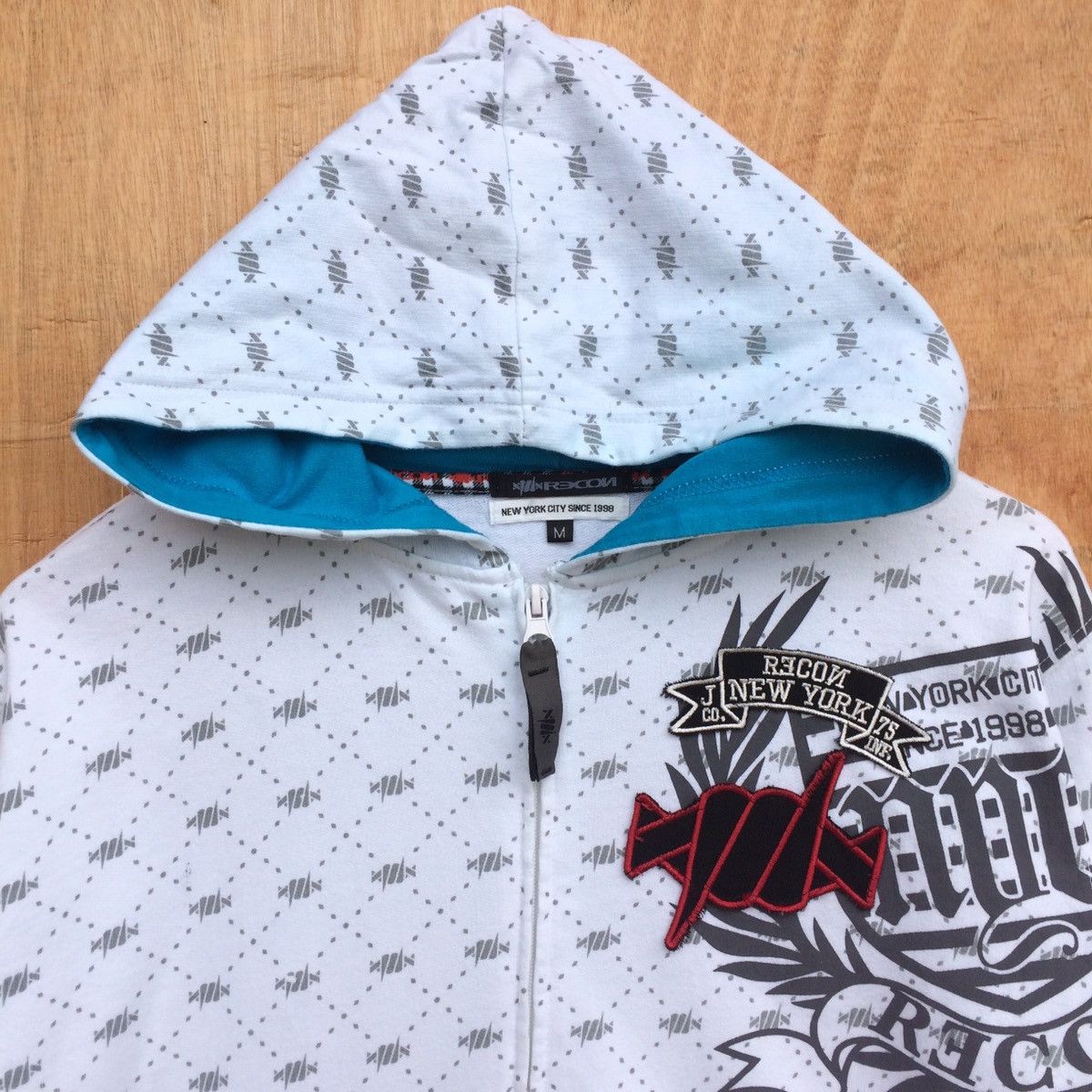Japanese Brand × Recon 1998 Recon Monogram Hoodie New York City Size US M / EU 48-50 / 2 - 4 Thumbnail