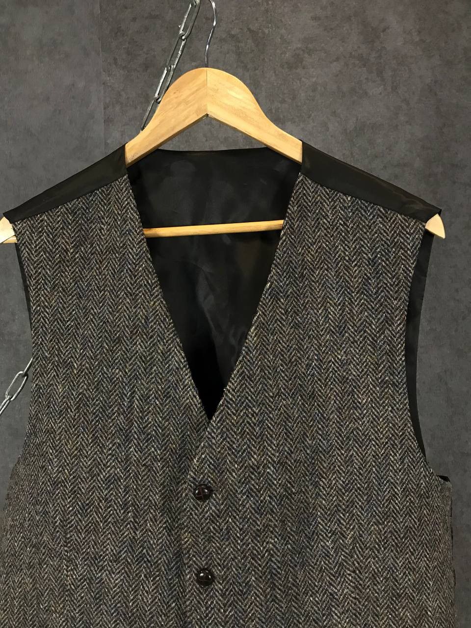 Harris Tweed Harris Tweed vintage vest Size 54R - 2 Thumbnail