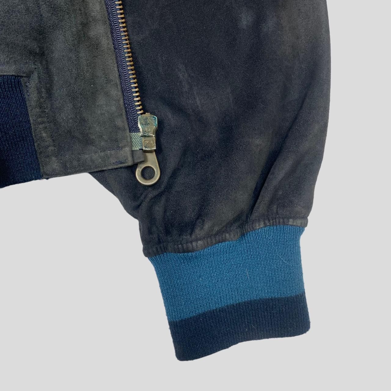Iceberg Iceberg 1990 100% Pelle Leather Suede Bomber Jacket - L Size US L / EU 52-54 / 3 - 4 Thumbnail