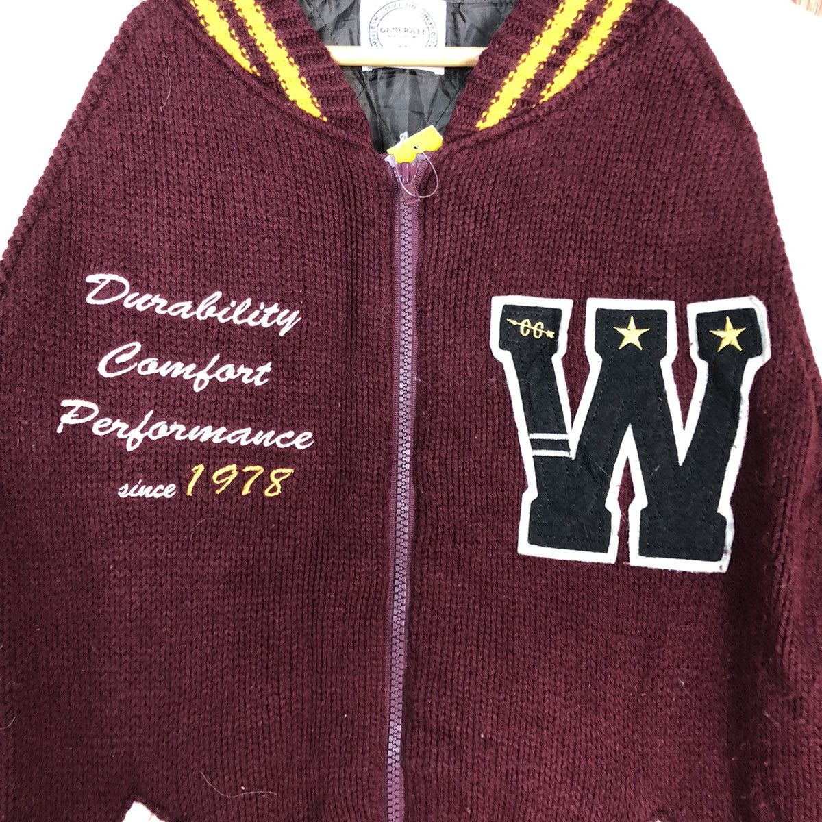 Japanese Brand DLL Generate Maroon Varstiy Jacket #1672 Size US M / EU 48-50 / 2 - 10 Thumbnail