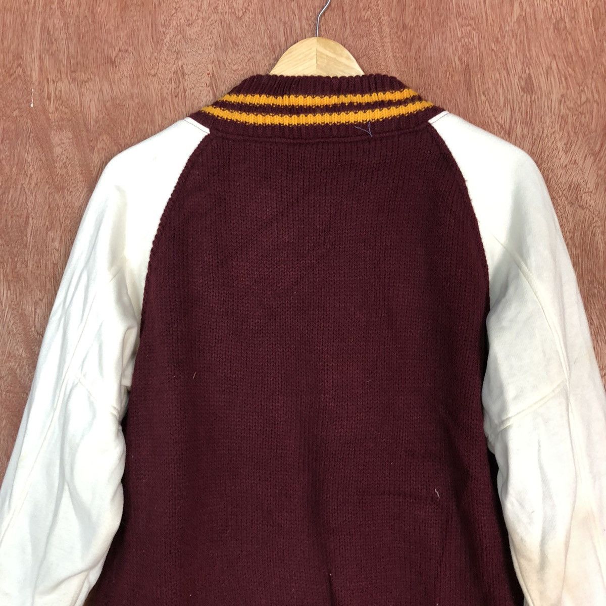 Japanese Brand DLL Generate Maroon Varstiy Jacket #1672 Size US M / EU 48-50 / 2 - 13 Thumbnail