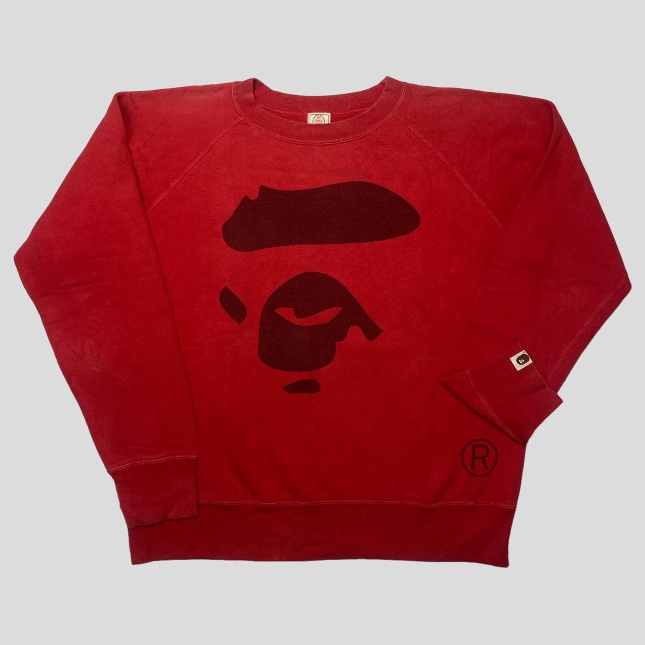 Bape Vintage Ape Face Crewneck Size US M / EU 48-50 / 2 - 1 Thumbnail