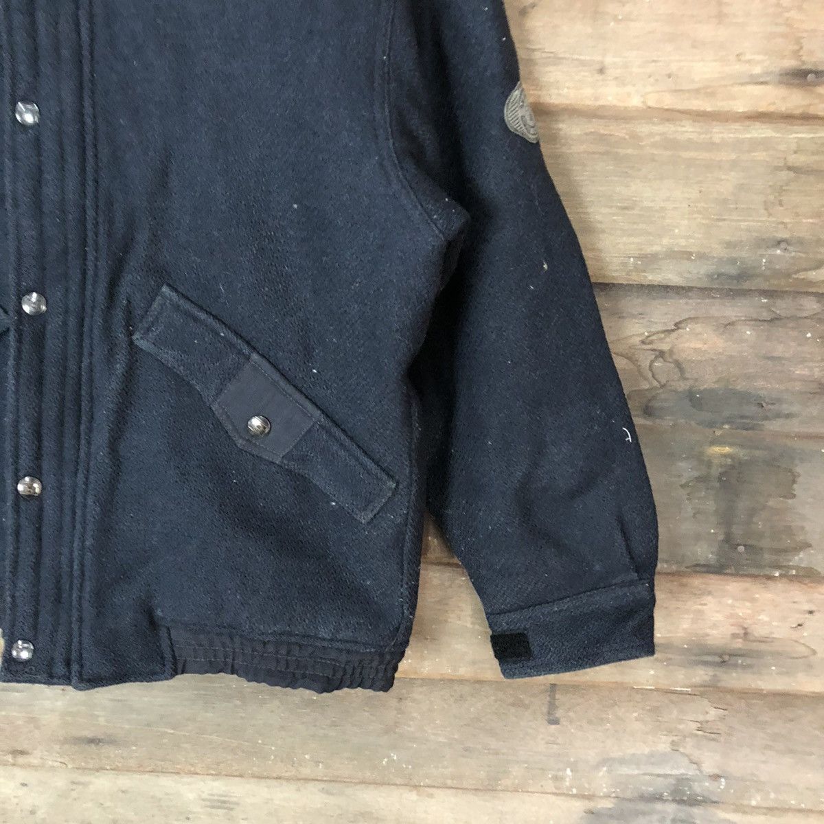 Japanese Brand Tenson Black Japan vintage Varsity Jacket #4715 Size US M / EU 48-50 / 2 - 5 Thumbnail