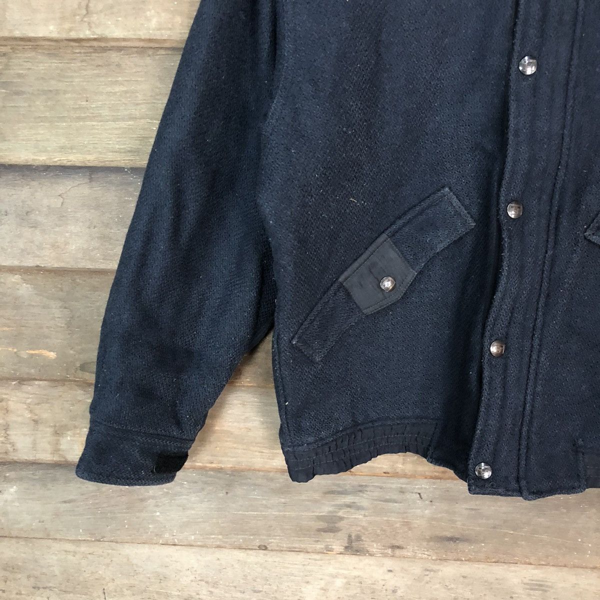 Japanese Brand Tenson Black Japan vintage Varsity Jacket #4715 Size US M / EU 48-50 / 2 - 4 Thumbnail