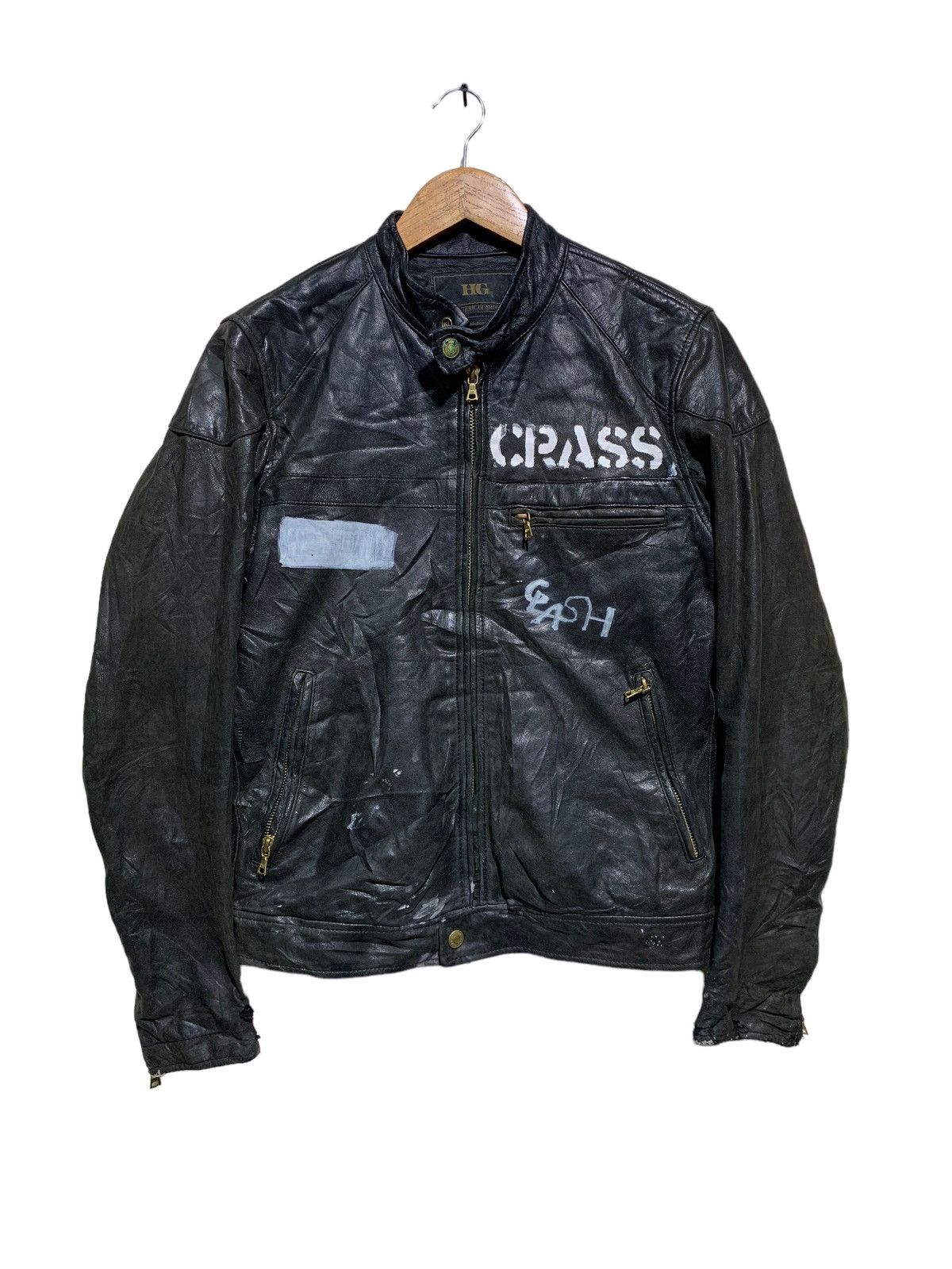 Hysteric Glamour 🔥HYSTERIC GLAMOUR HATE N WAR LEATHER JACKETS Size US M / EU 48-50 / 2 - 2 Thumbnail