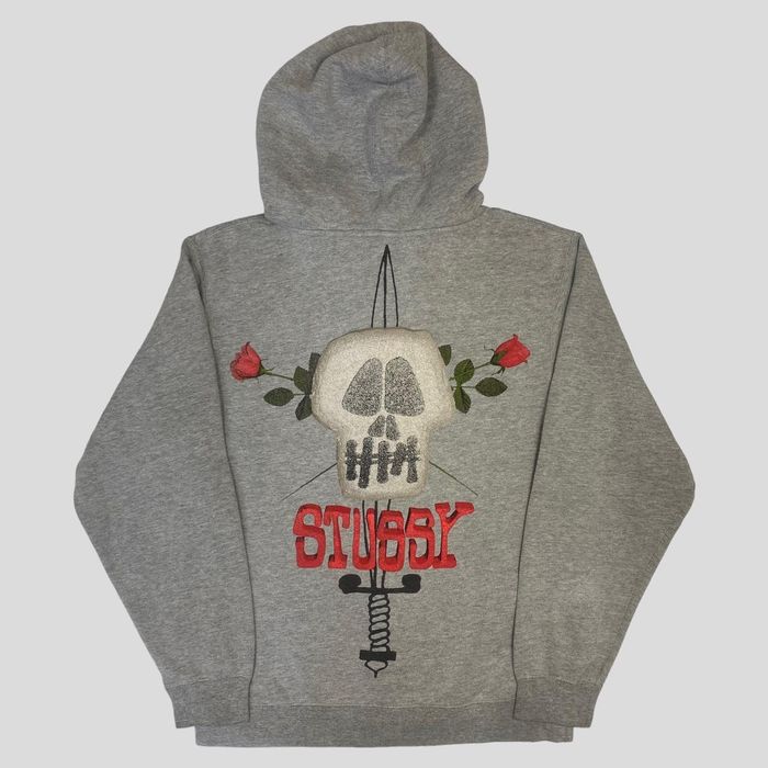 Stussy discount skull hoodie