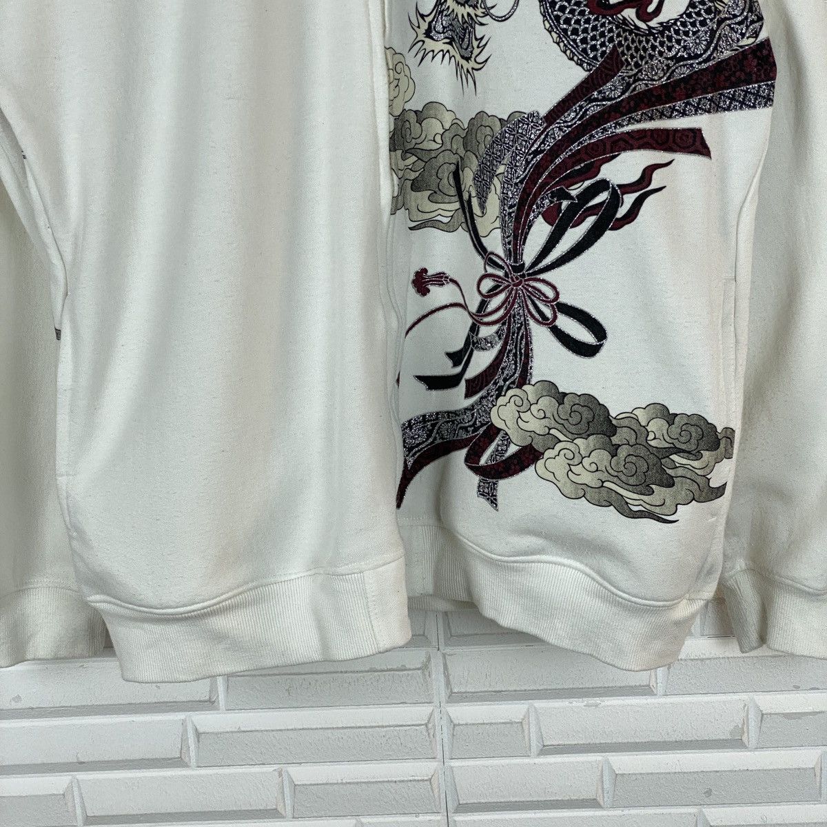 Japanese Brand Japanese Ryujin Sukajan Dragon Zipper Sweater Size US XL / EU 56 / 4 - 7 Thumbnail