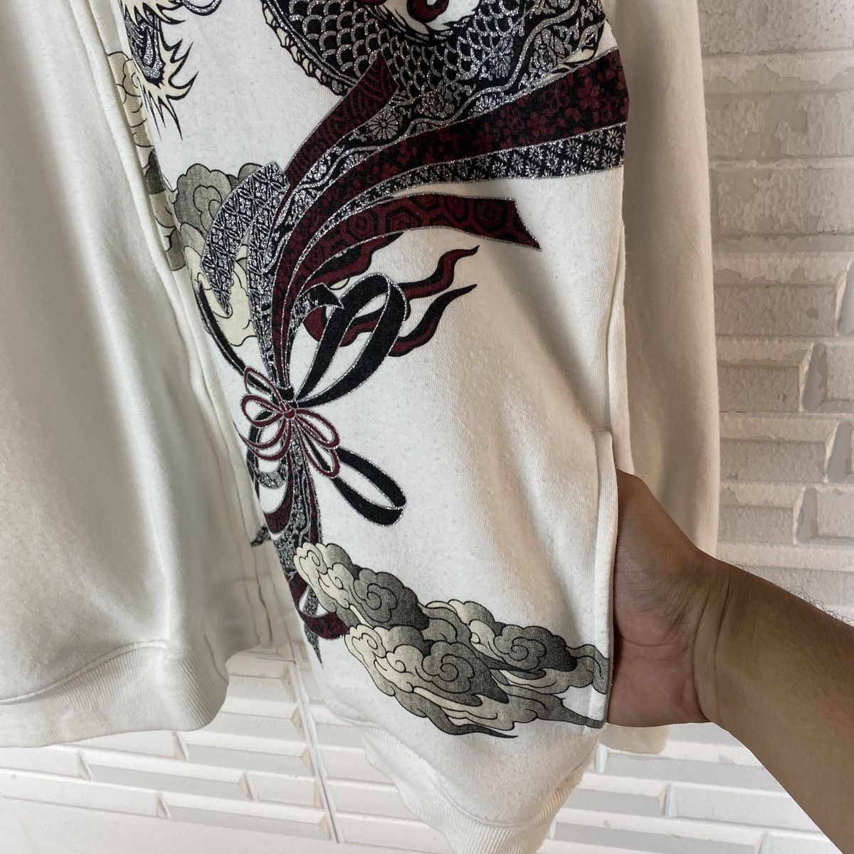 Japanese Brand Japanese Ryujin Sukajan Dragon Zipper Sweater Size US XL / EU 56 / 4 - 11 Thumbnail