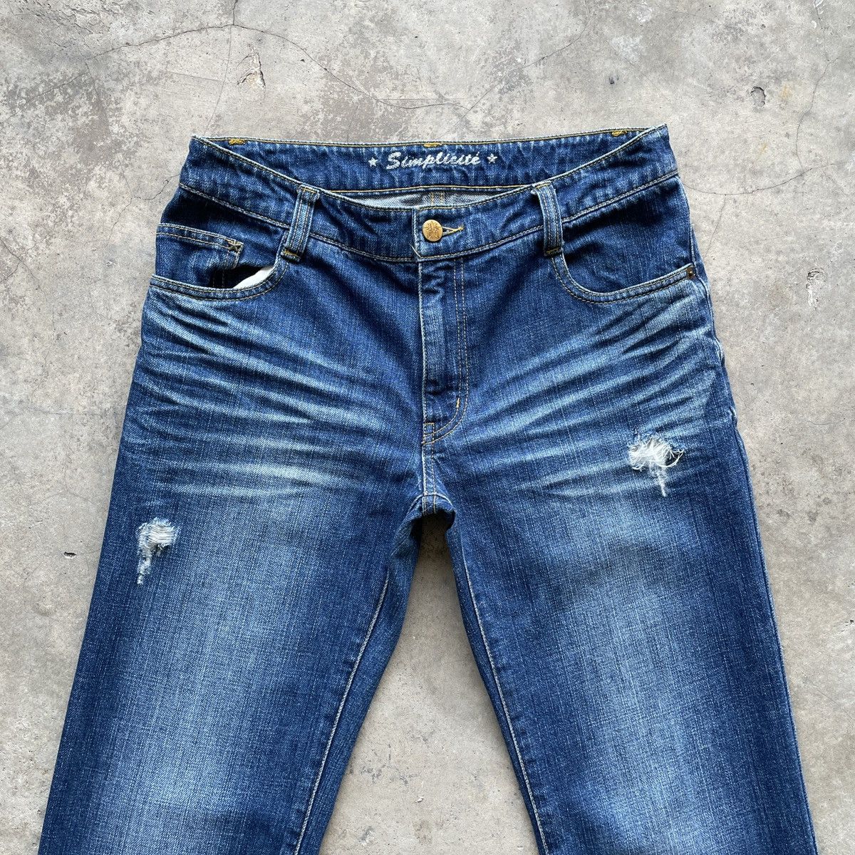 Japanese Brand Vintage Simplicite Jeans 29x28 Simplicite Denim Pants Size US 29 - 2 Thumbnail