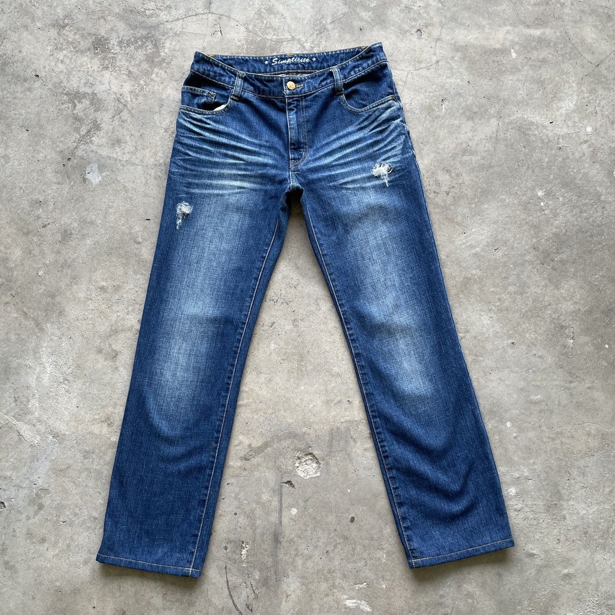 Japanese Brand Vintage Simplicite Jeans 29x28 Simplicite Denim Pants Size US 29 - 1 Thumbnail