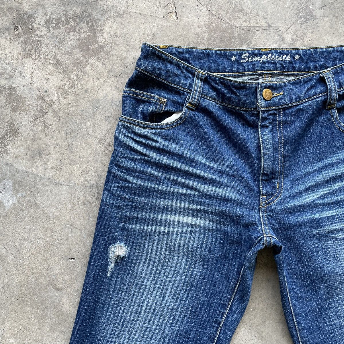 Japanese Brand Vintage Simplicite Jeans 29x28 Simplicite Denim Pants Size US 29 - 3 Thumbnail