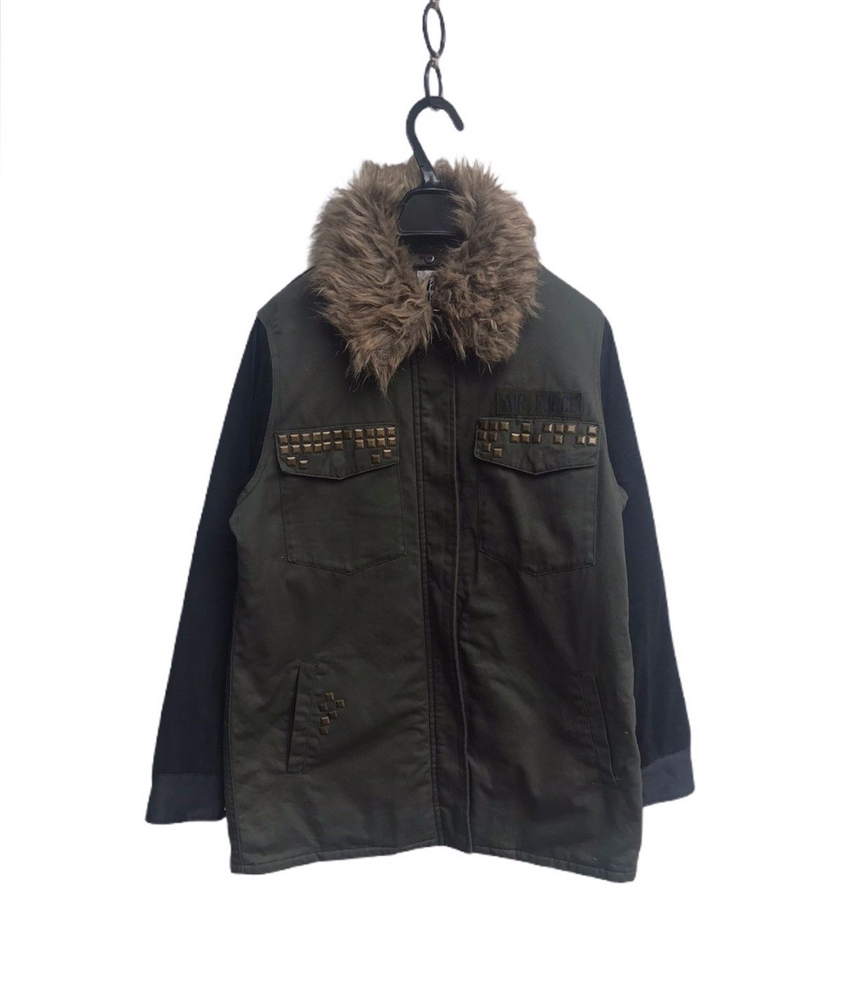 image of Vintage Way Ward Multy Pocket Jacket in Green Army, Men's (Size Medium)