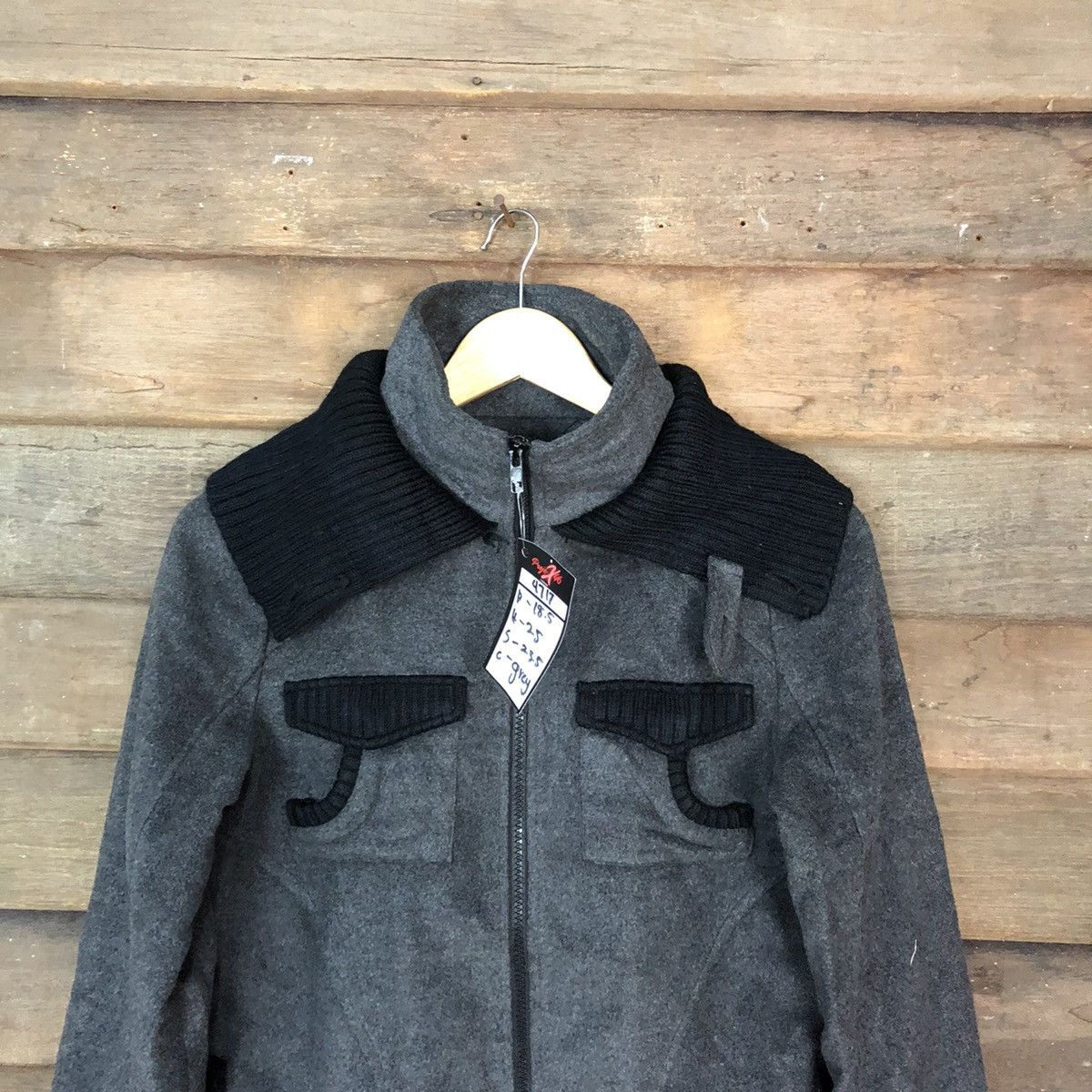 Japanese Brand Cryx Japan Grey multipocket sweater Jacket #4717 Size S / US 4 / IT 40 - 2 Thumbnail