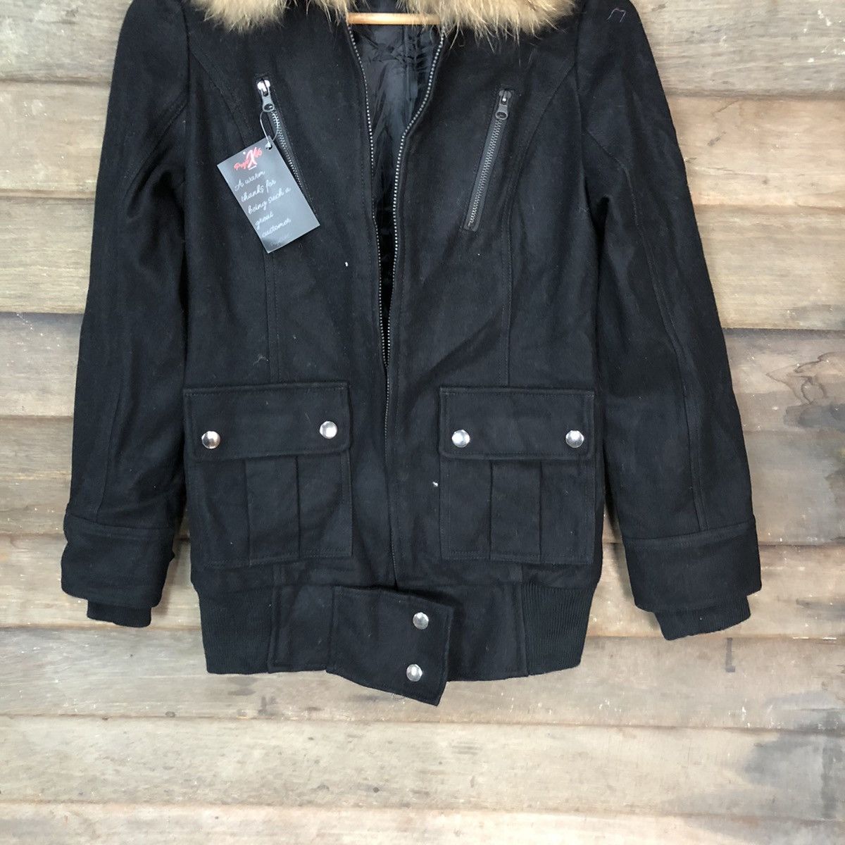 Japanese Brand Igni japan multi pocket Black Varsity Jacket #4718 Size M / US 6-8 / IT 42-44 - 3 Thumbnail