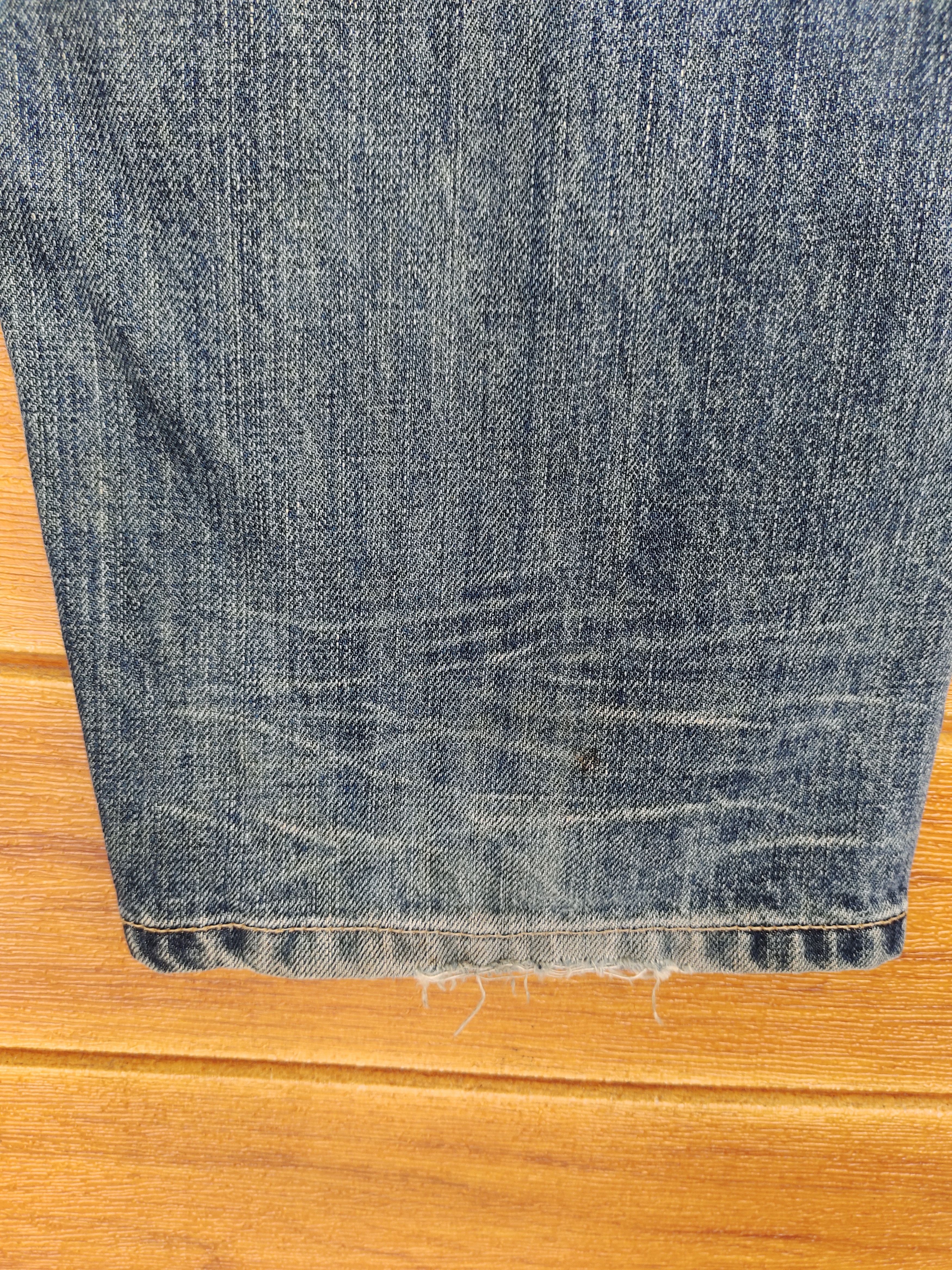 Kapital Japanese Brand KAMAKAZY Clawmark Distress Loose Denim Jeans Size US 32 / EU 48 - 19 Thumbnail