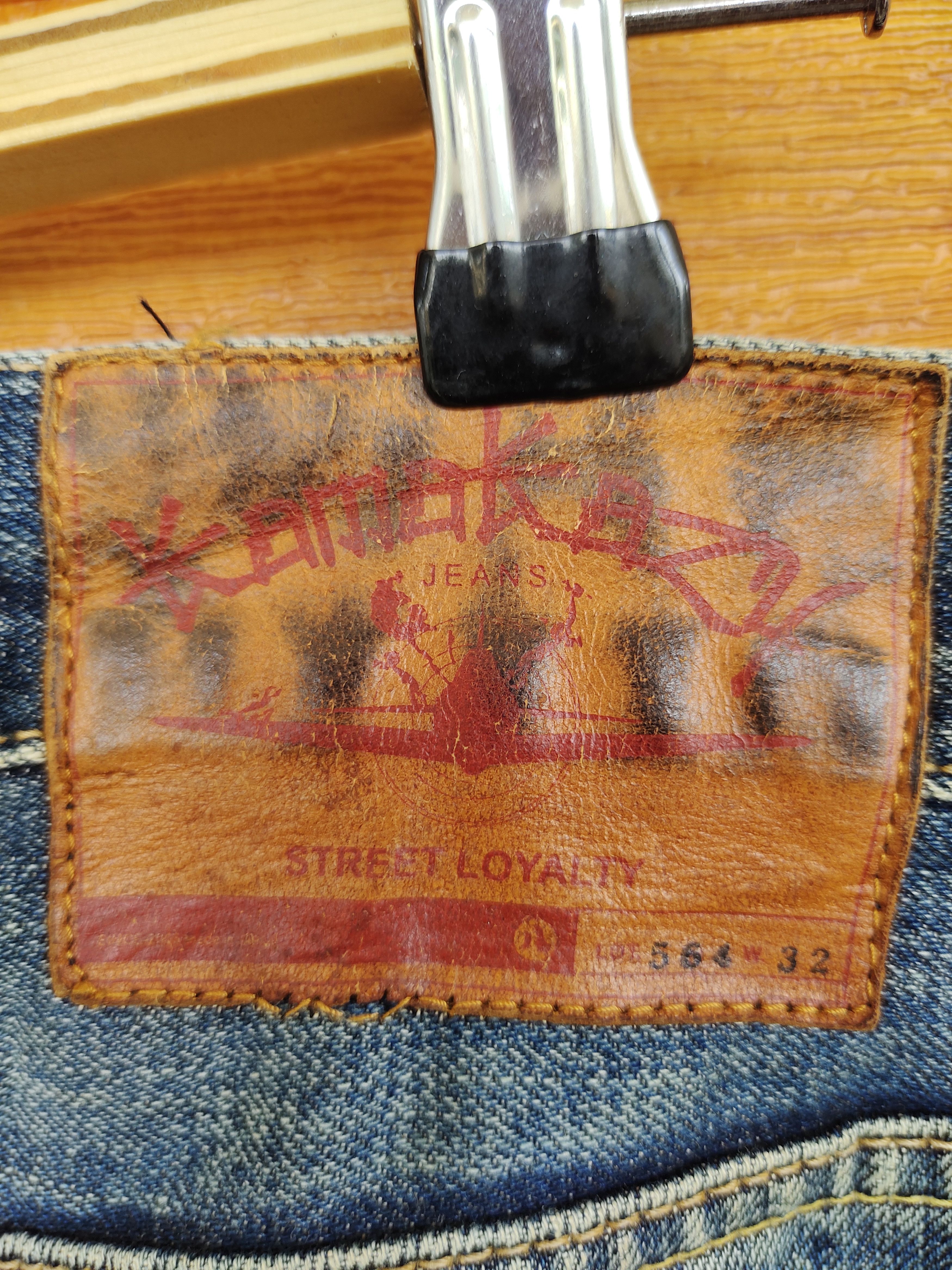 Kapital Japanese Brand KAMAKAZY Clawmark Distress Loose Denim Jeans Size US 32 / EU 48 - 16 Thumbnail