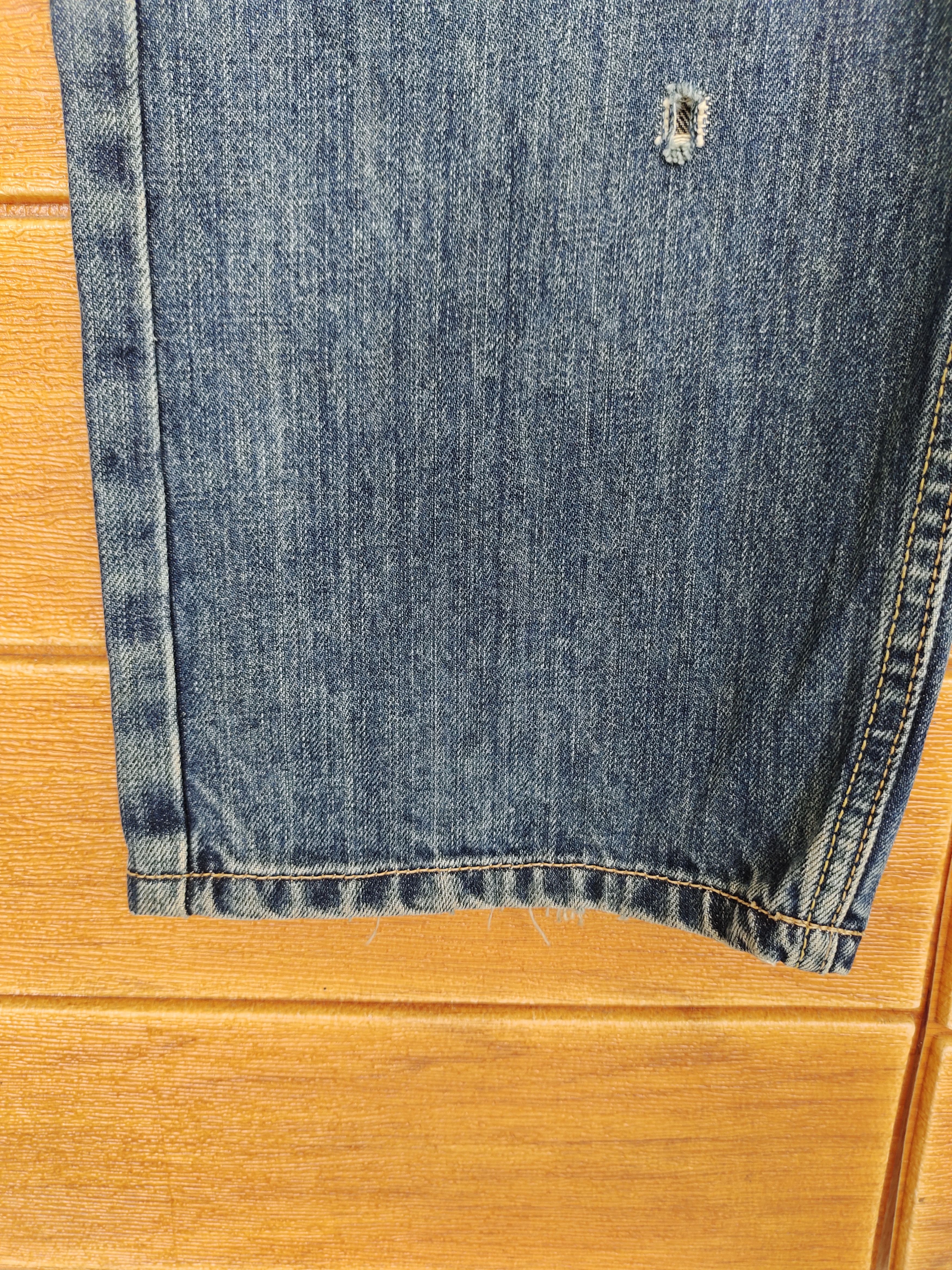 Kapital Japanese Brand KAMAKAZY Clawmark Distress Loose Denim Jeans Size US 32 / EU 48 - 13 Thumbnail