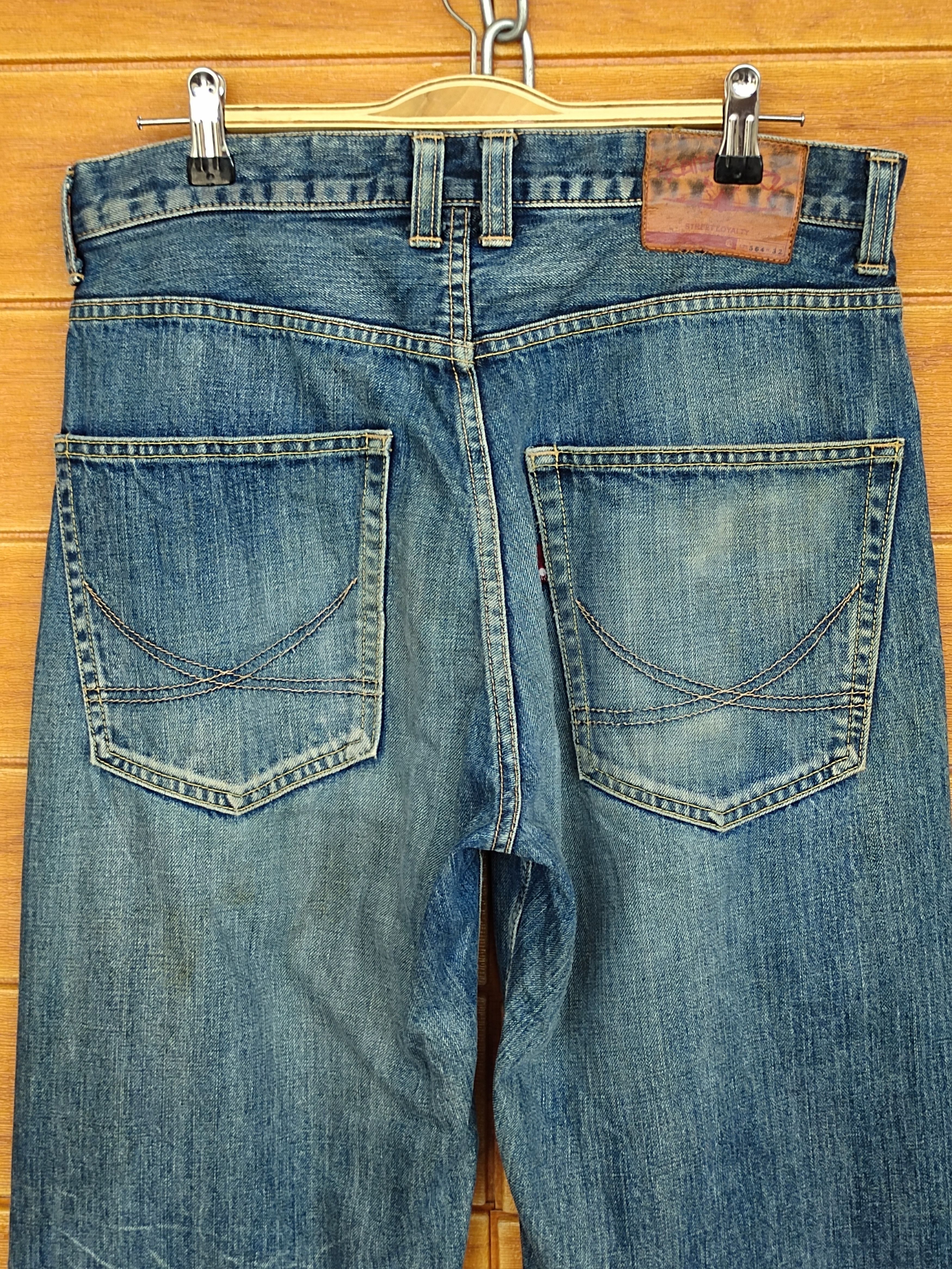 Kapital Japanese Brand KAMAKAZY Clawmark Distress Loose Denim Jeans Size US 32 / EU 48 - 15 Thumbnail