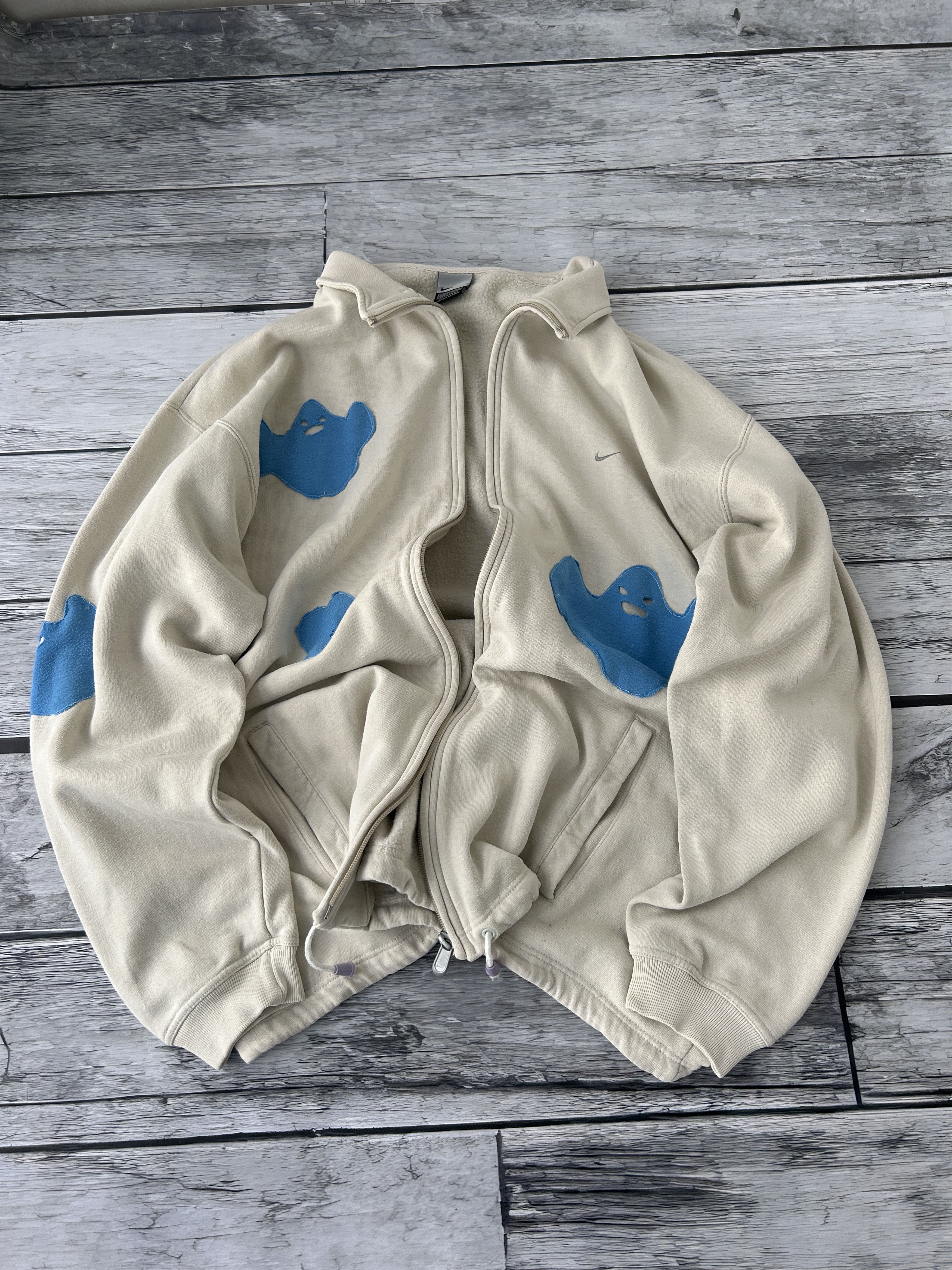 Nike × Vintage Vintage Streetwear Custom Nike Big Logo Hoodie Y2K 90s Size US XL / EU 56 / 4 - 2 Thumbnail
