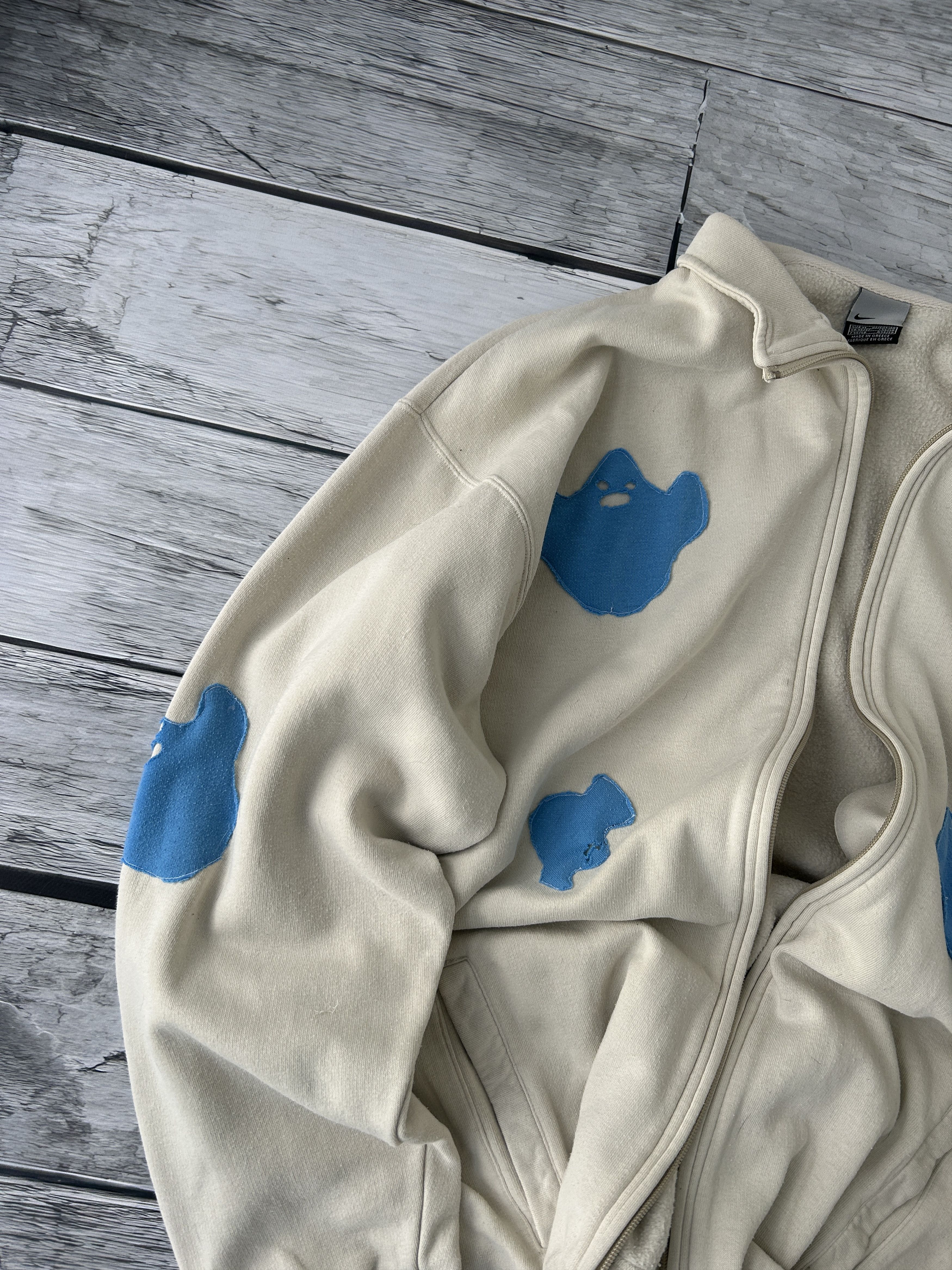 Nike × Vintage Vintage Streetwear Custom Nike Big Logo Hoodie Y2K 90s Size US XL / EU 56 / 4 - 4 Thumbnail