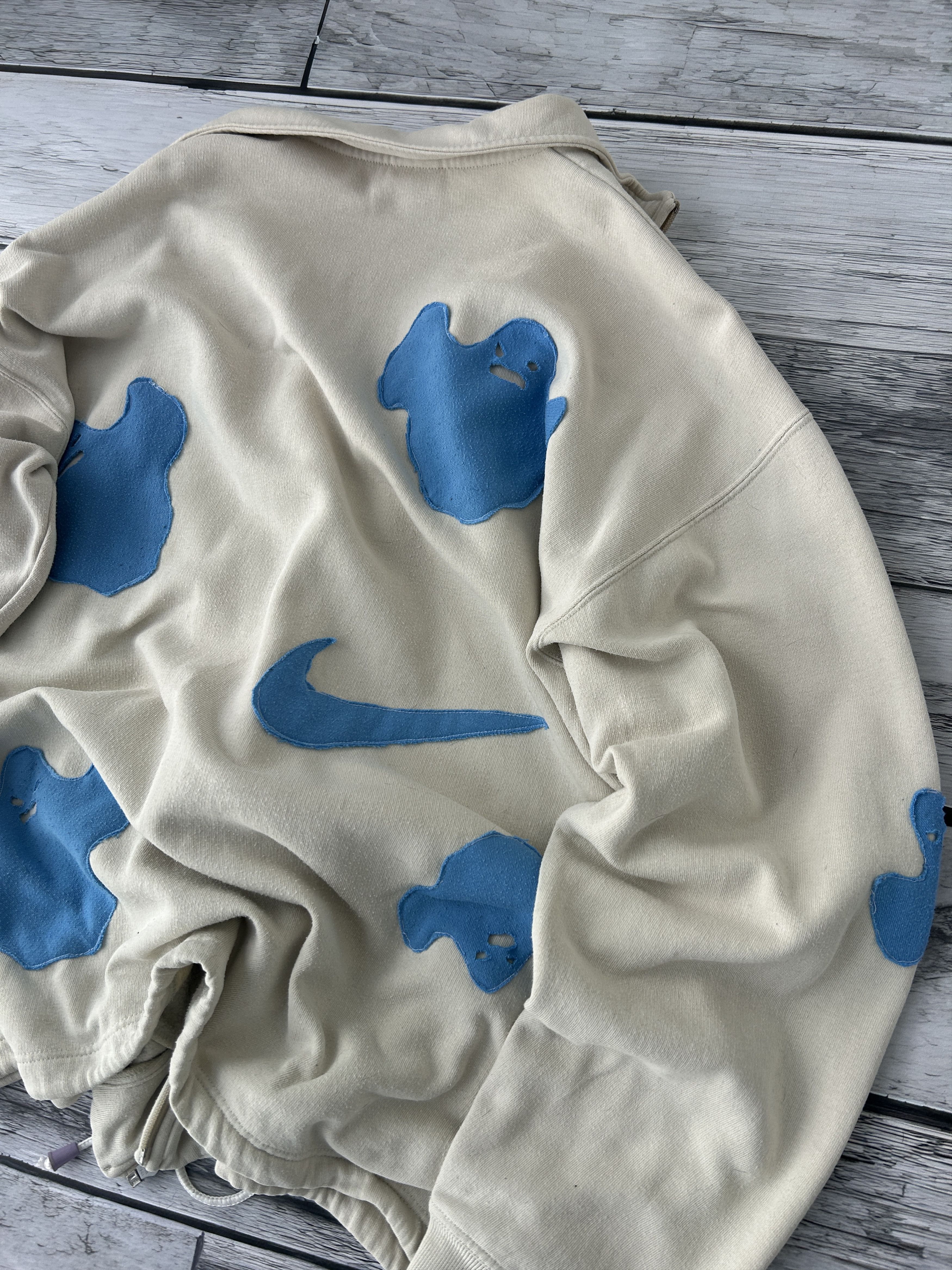 Nike × Vintage Vintage Streetwear Custom Nike Big Logo Hoodie Y2K 90s Size US XL / EU 56 / 4 - 7 Thumbnail