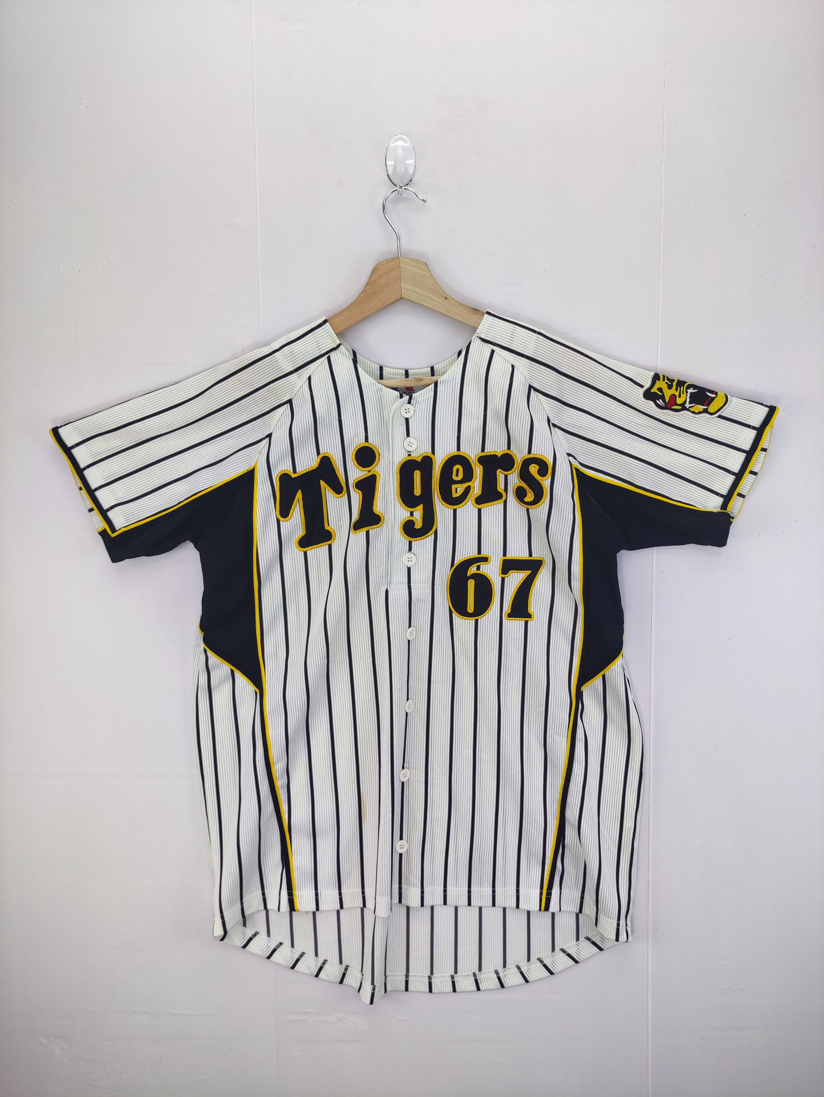 Jerzees Vintage MLB Jersey Tiger Brazell 67 Polo Size US M / EU 48-50 / 2 - 1 Thumbnail