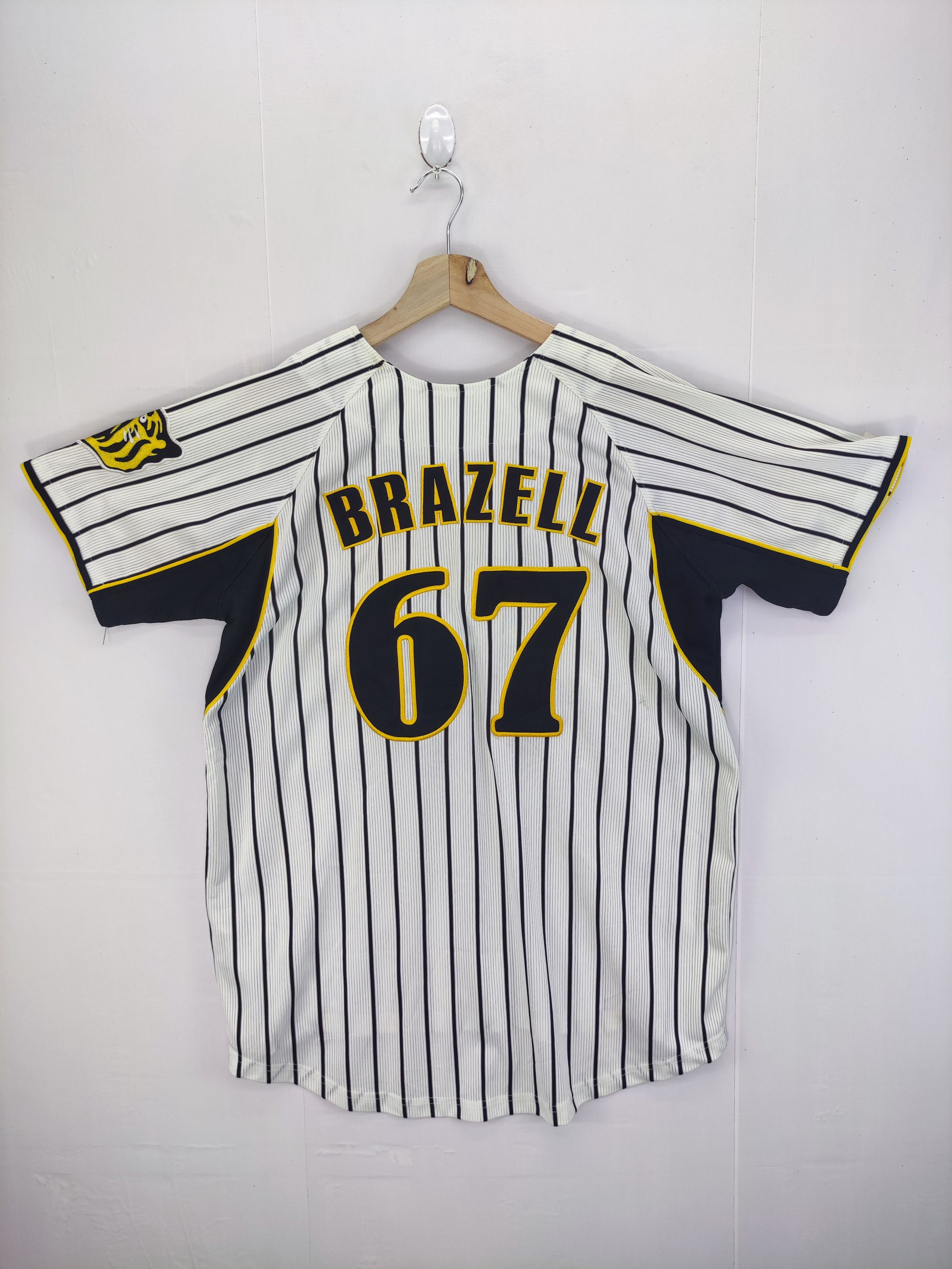 Jerzees Vintage MLB Jersey Tiger Brazell 67 Polo Size US M / EU 48-50 / 2 - 10 Thumbnail