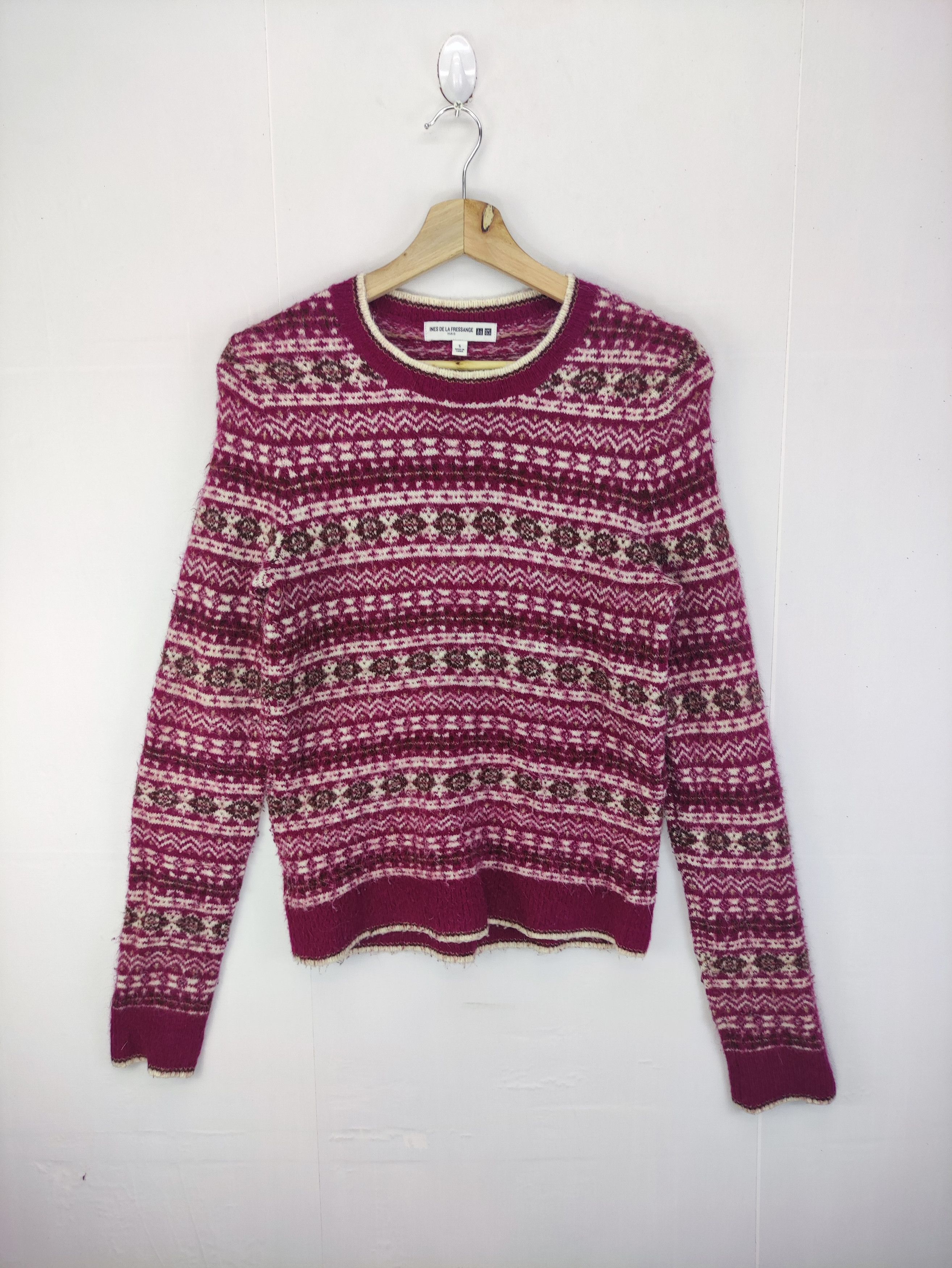 image of Vintage Ines De La Fressange Uniqlo Wool Sweater, Women's (Size XS)