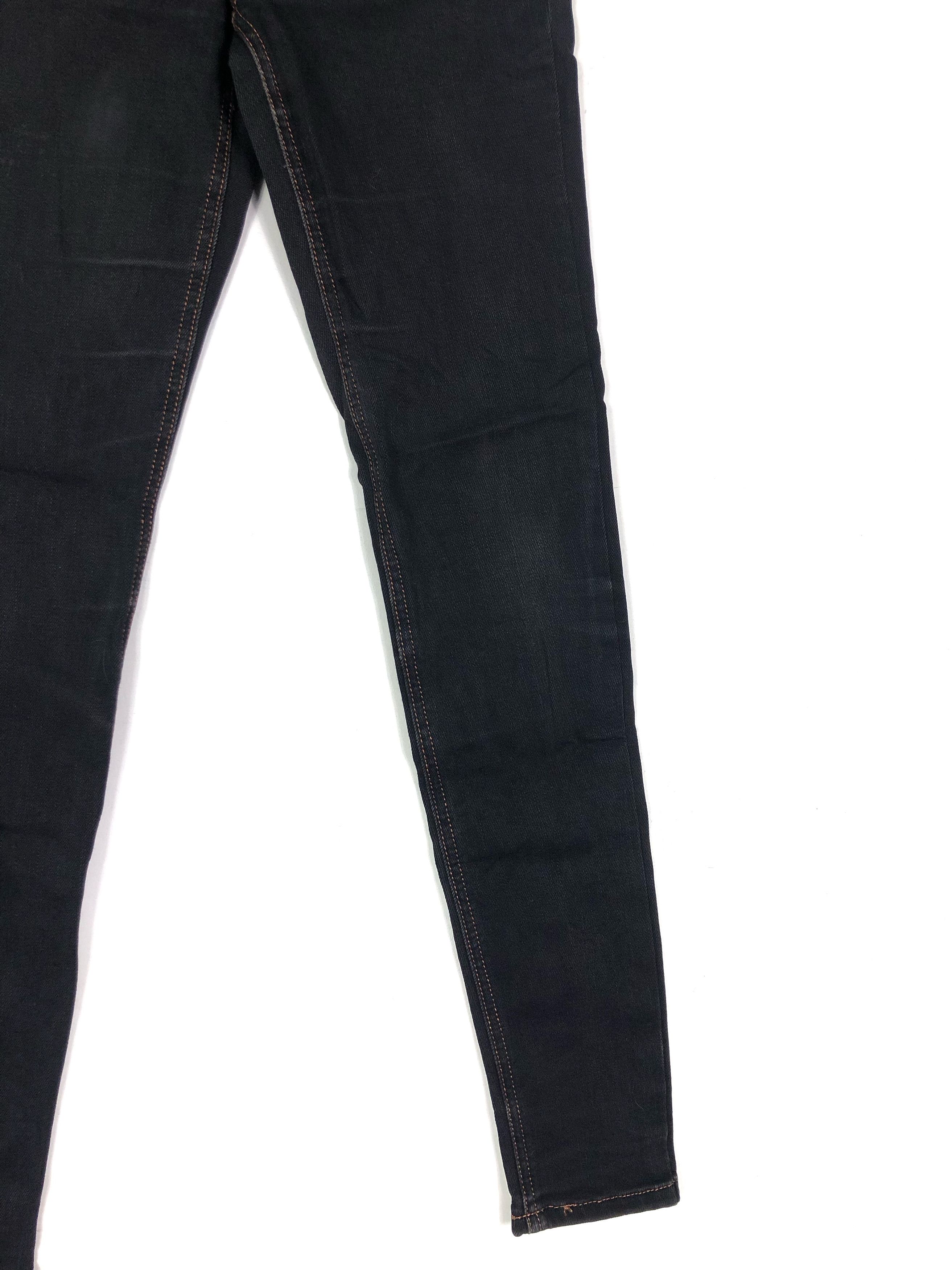 Lee × Vivienne Westwood VIVIENNE WESTWOOD X LEE BLACK SKINNY JEANS EMBROIDERY Size 24" / US 00 / IT 34 - 4 Thumbnail
