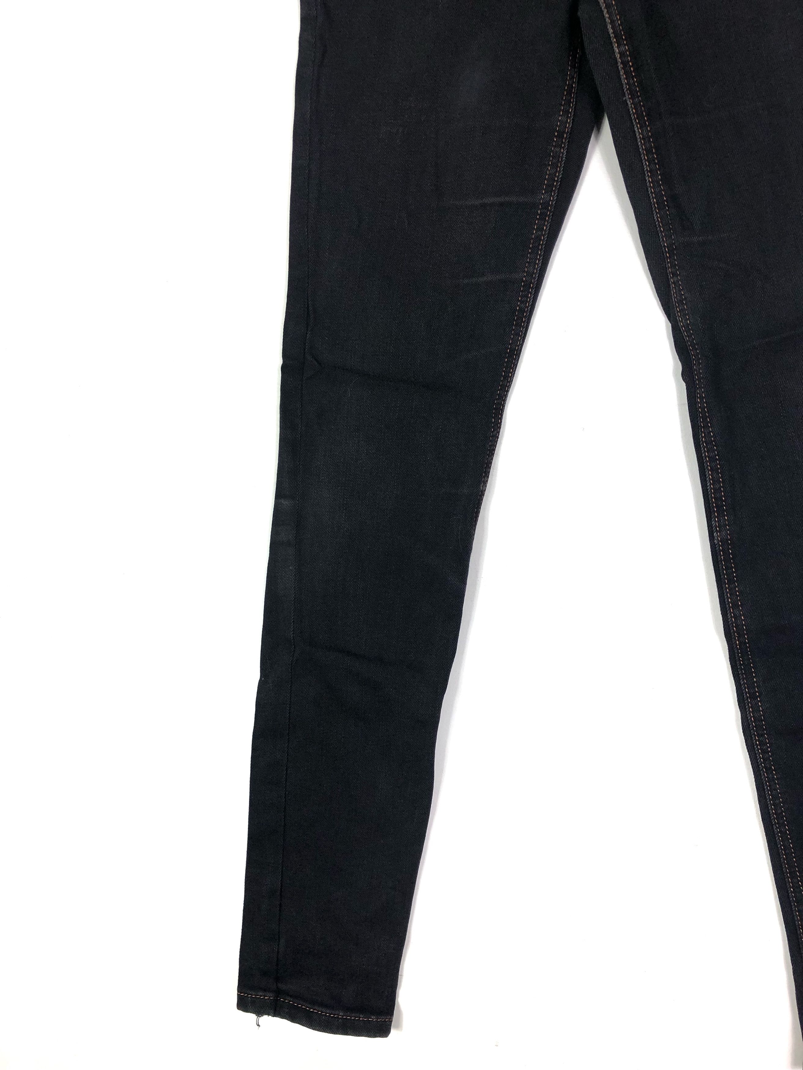 Lee × Vivienne Westwood VIVIENNE WESTWOOD X LEE BLACK SKINNY JEANS EMBROIDERY Size 24" / US 00 / IT 34 - 3 Thumbnail