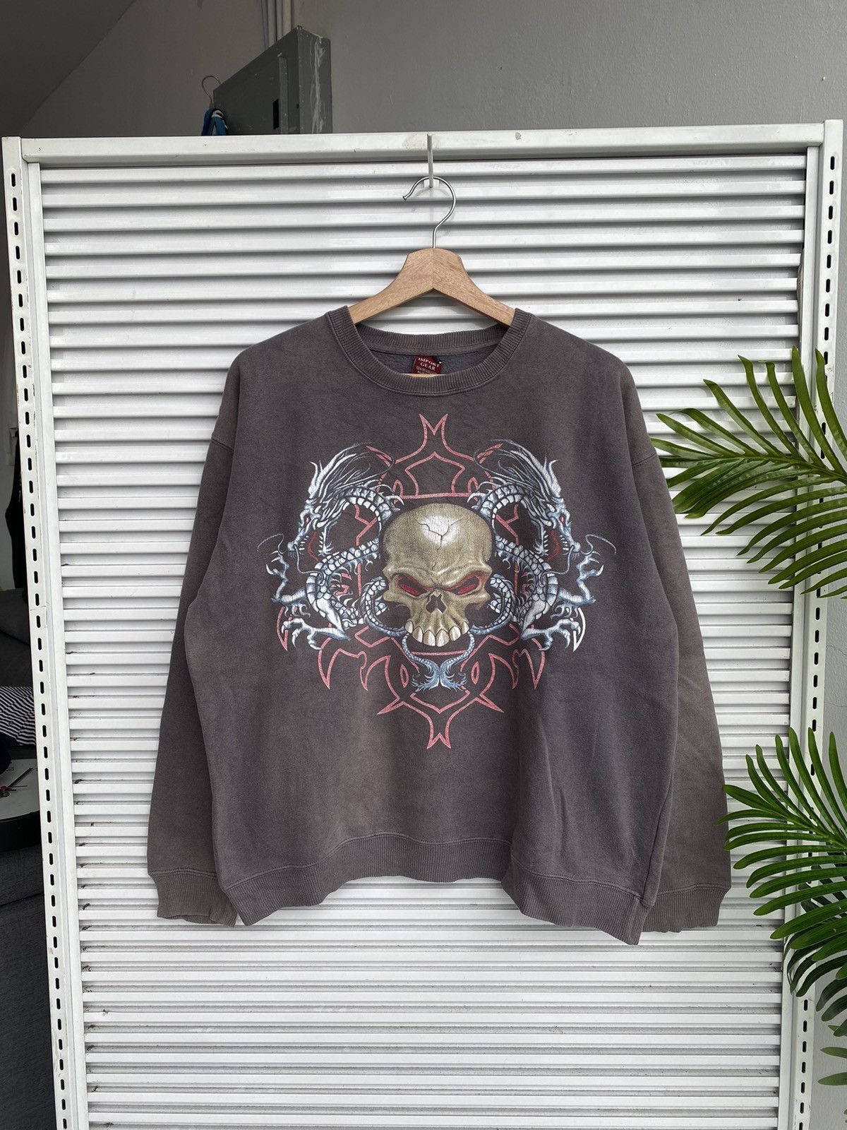 Japanese Brand Vintage Skulls Dragon Sun Faded /Number Travis Nine Scott Size US L / EU 52-54 / 3 - 2 Thumbnail