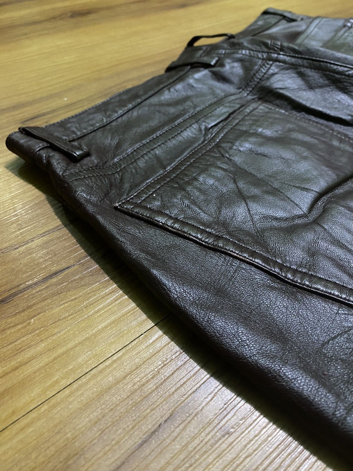 Burberry Burberry Leather Pants Size US 30 / EU 46 - 16 Thumbnail