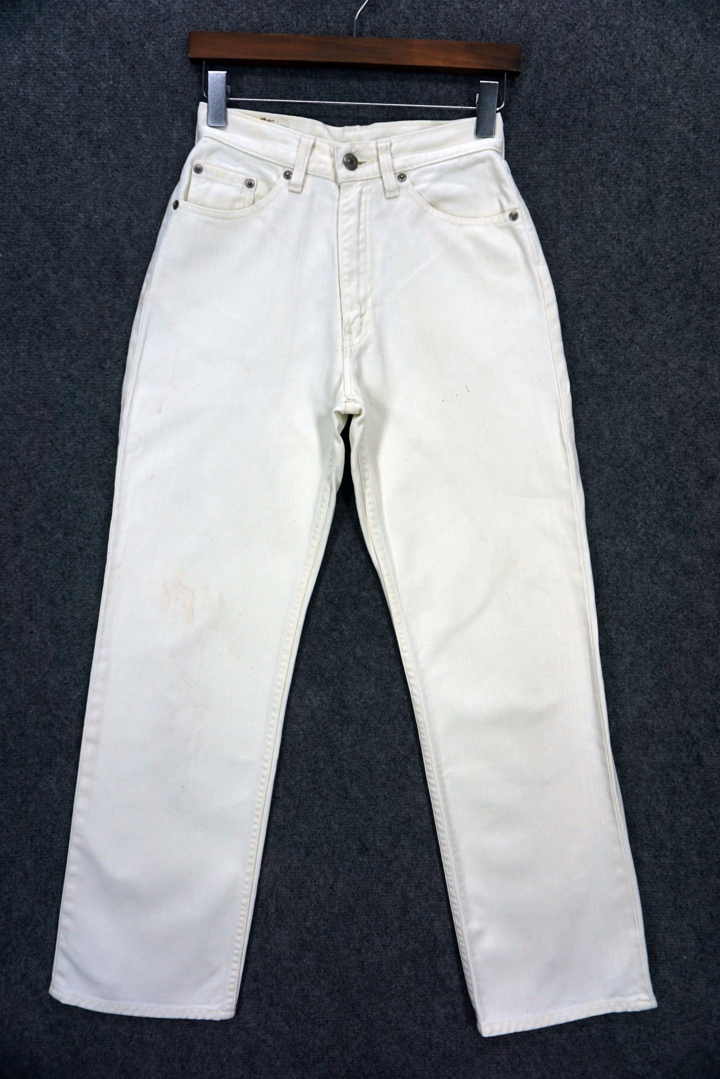 image of Levis x Rodeo High Waisted Jeans White Tab High Rise Tapered Made In Japan, Women's (Size 26)