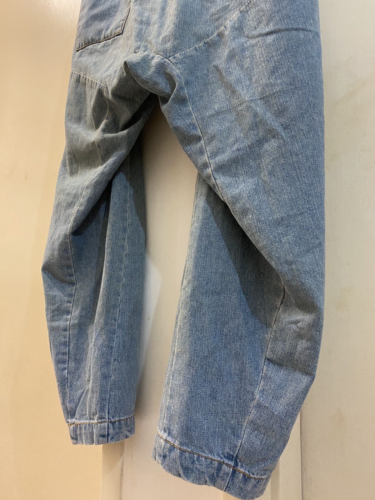 Issey Miyake 🔥🔥💰💰Issey miyake Ne-Net dropcrotch denim Size US 29 - 10 Thumbnail