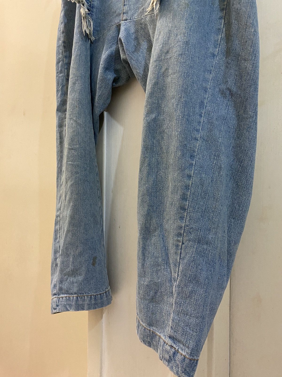 Issey Miyake 🔥🔥💰💰Issey miyake Ne-Net dropcrotch denim Size US 29 - 6 Thumbnail
