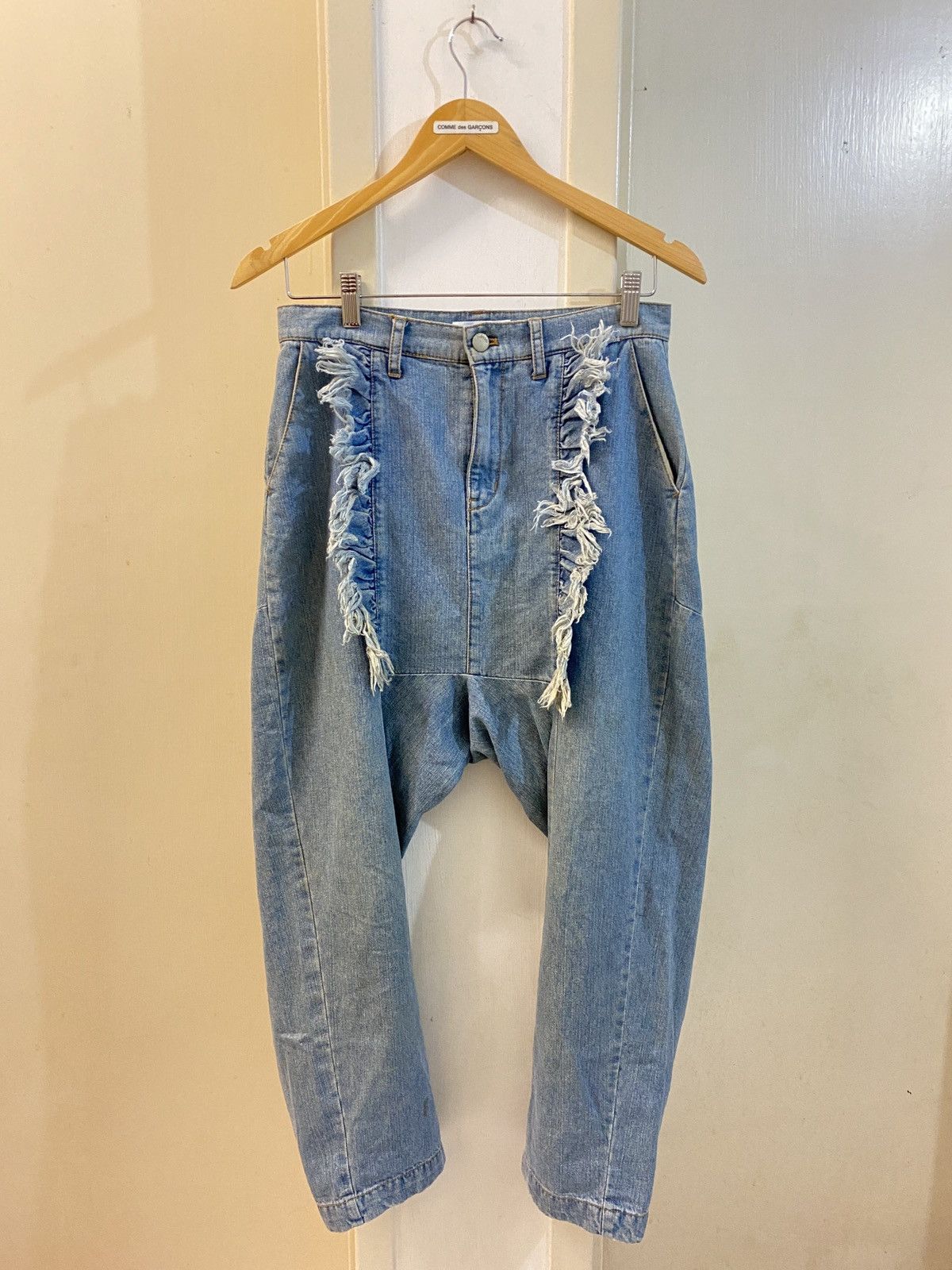 Issey Miyake 🔥🔥💰💰Issey miyake Ne-Net dropcrotch denim Size US 29 - 1 Thumbnail