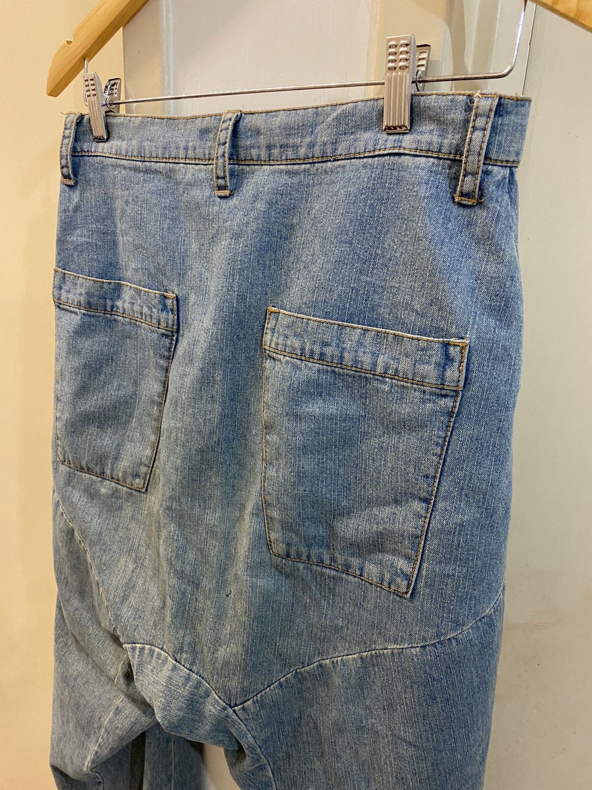 Issey Miyake 🔥🔥💰💰Issey miyake Ne-Net dropcrotch denim Size US 29 - 9 Thumbnail